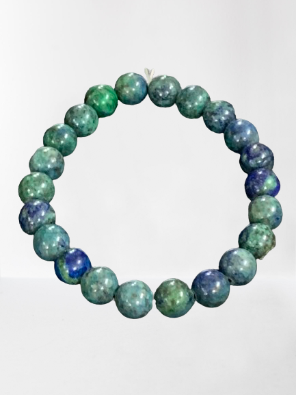 Azurite With Malachite