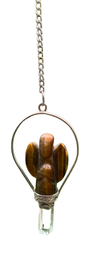 Angel Tigers Eye Pendulums
