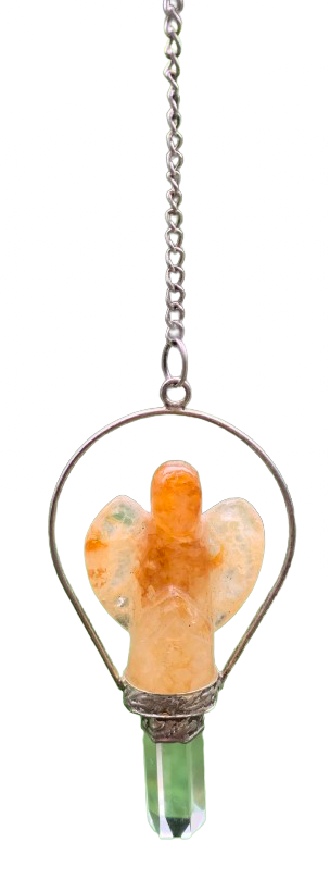 Angel Peach Aventurine Pendulum