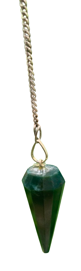 Blood Stone Faceted Pendulum