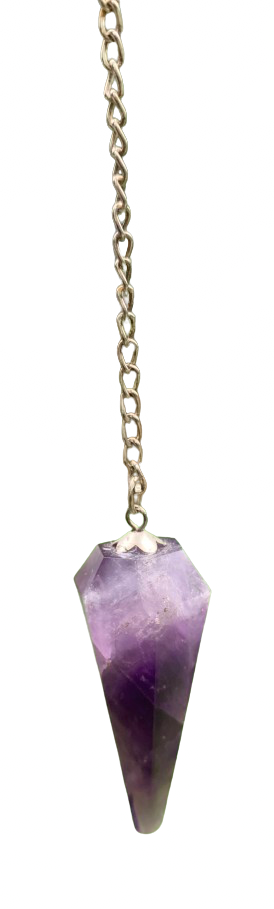 Amethyst Faceted Pendulum
