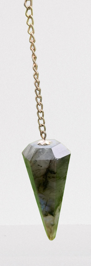 Labradorite Faceted Pendulum