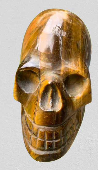 Tiger’s Eye Skull