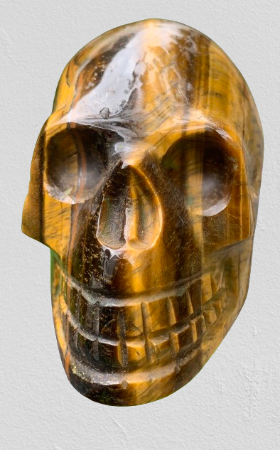 Tiger’s Eye Skull