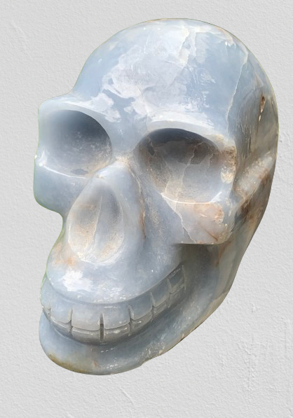 Angelite Skull