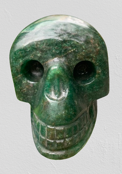 Green Aventurine Skull