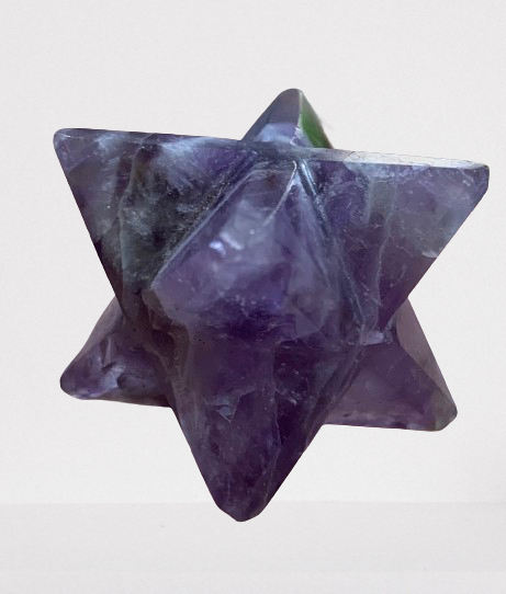 Amethyst Merkaba Star