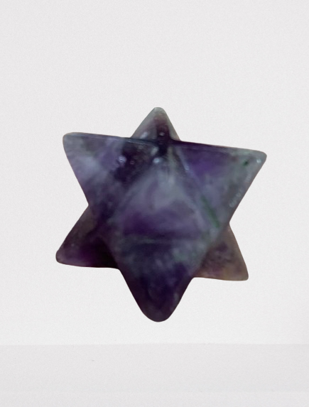 Amethyst Merkaba Star