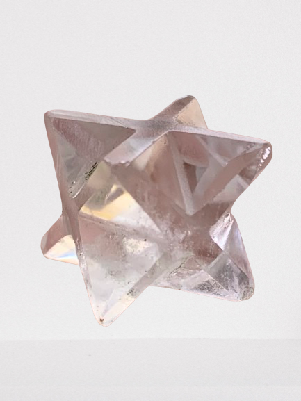 Clear Quartz Merkaba Star