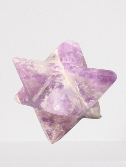 Amethyst Merkaba Star