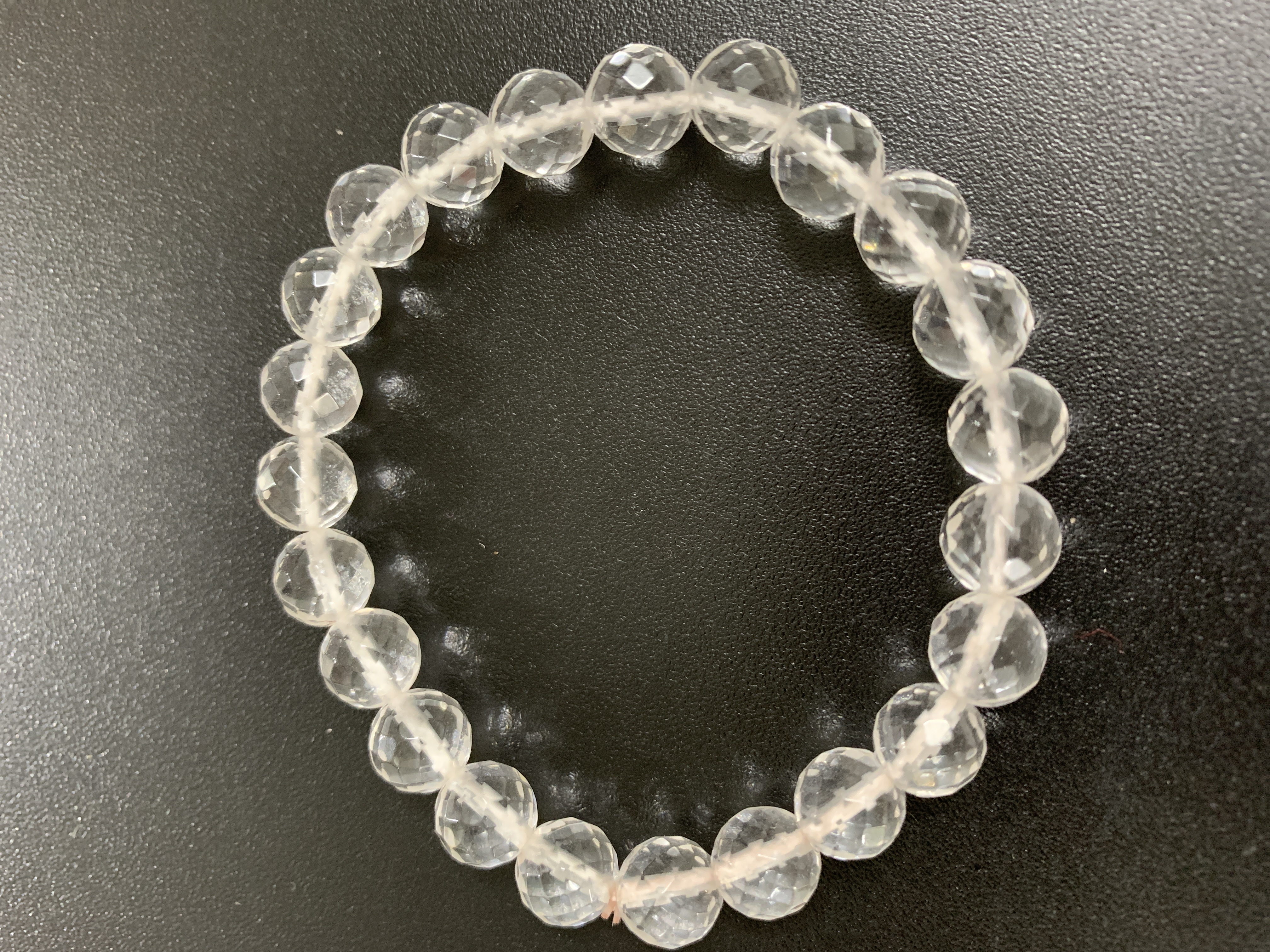 Clear Quartz Faceted Bracelet