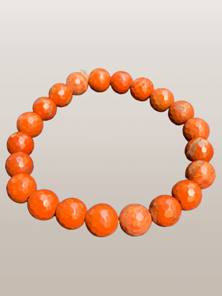 Red Jasper Faceted Bracelet