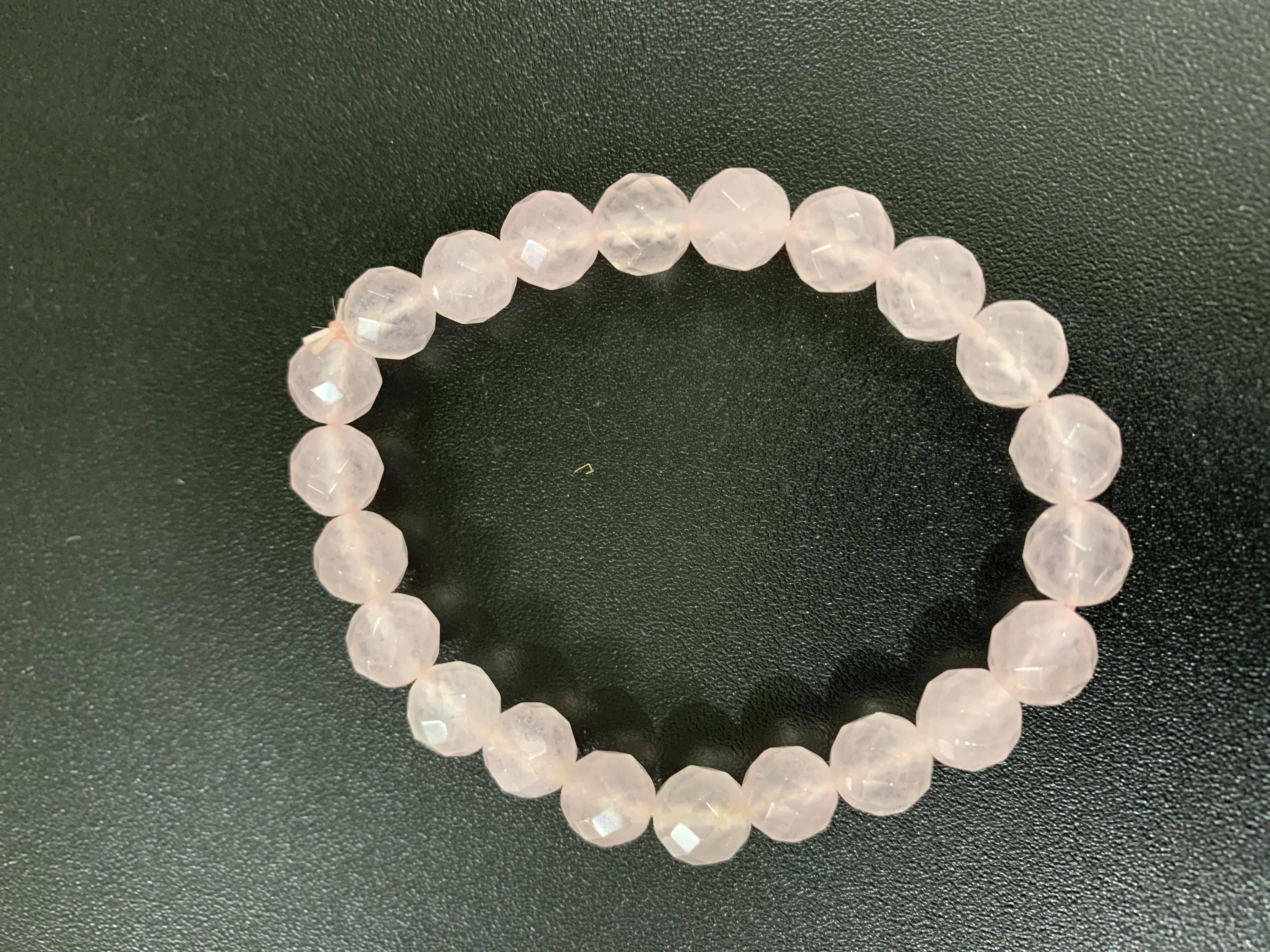 Rose Quartz Faceted Bracelet