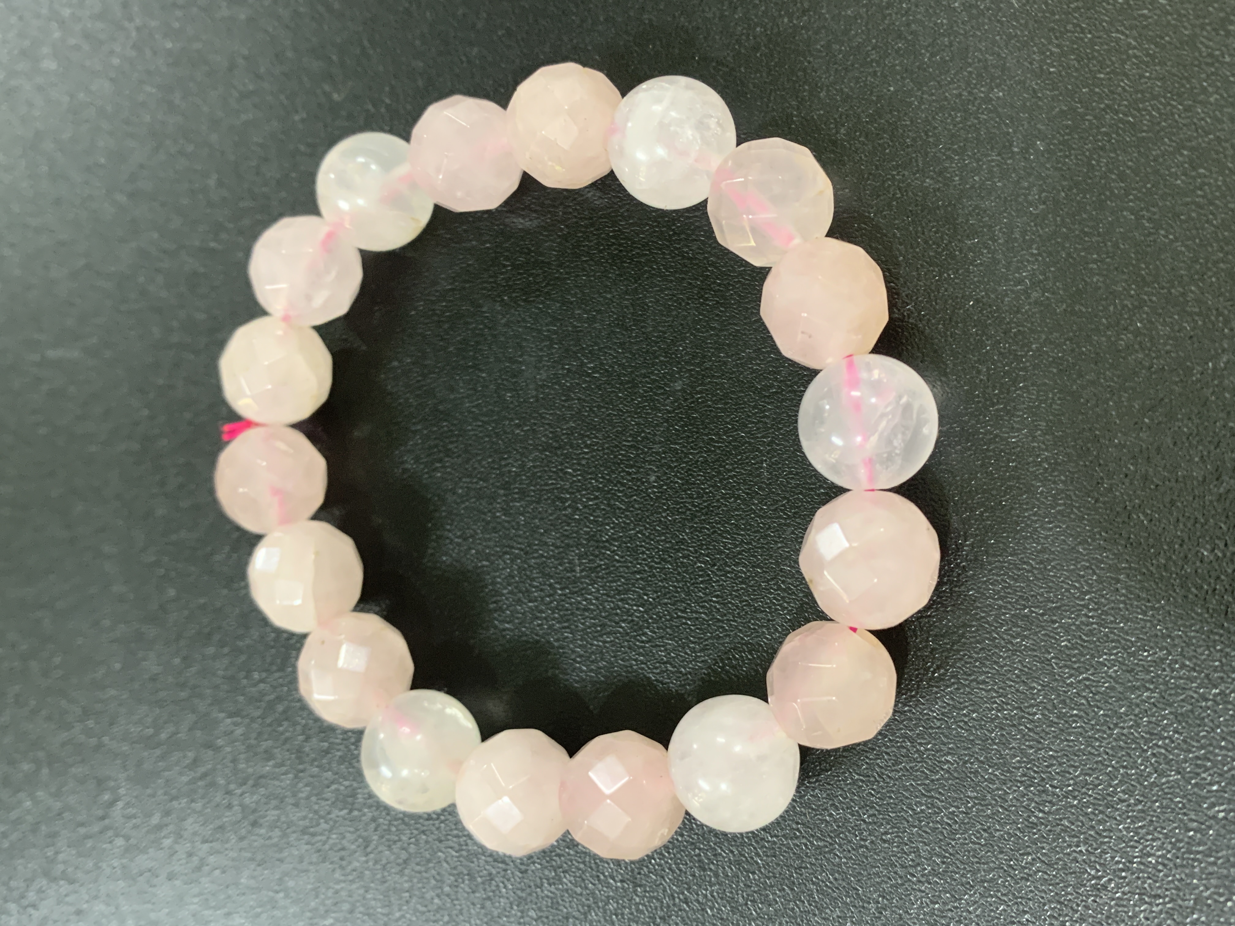 Rose Quartz Faceted Bracelet