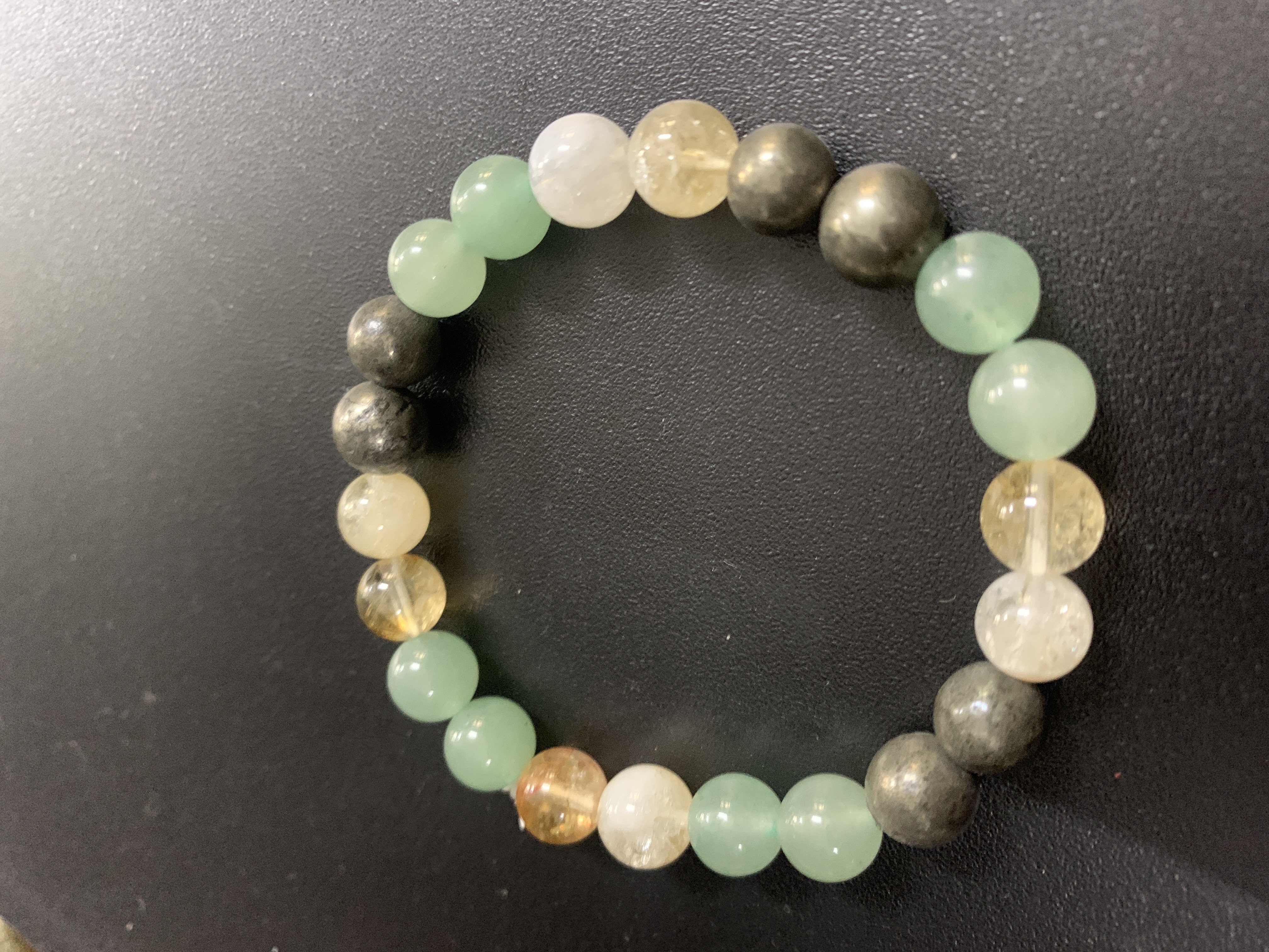Citrine/Aventurine/Pyrite Bracelet