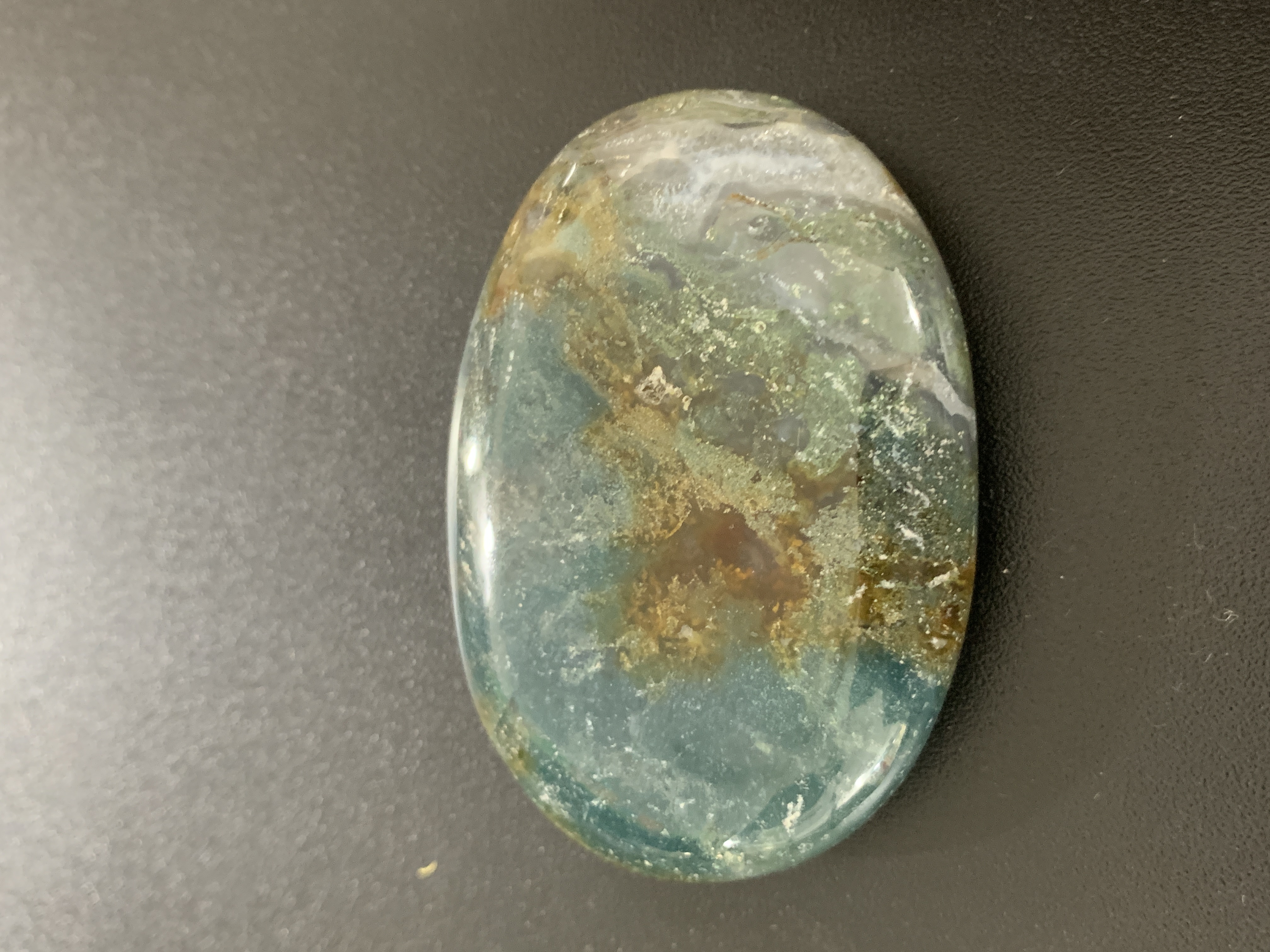 Moss Agate Palm Stone