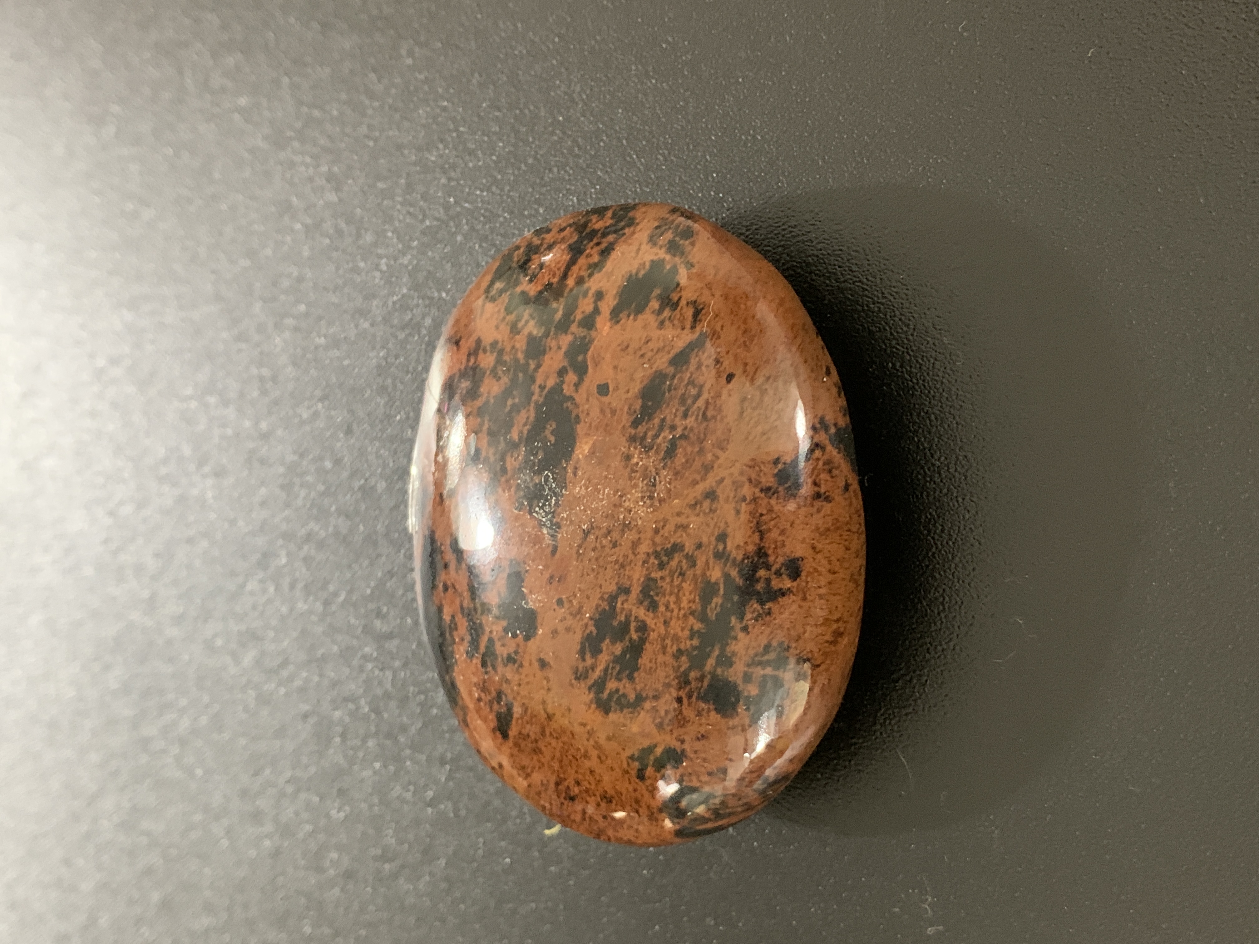 Mahogany Obsedian Palm Stone