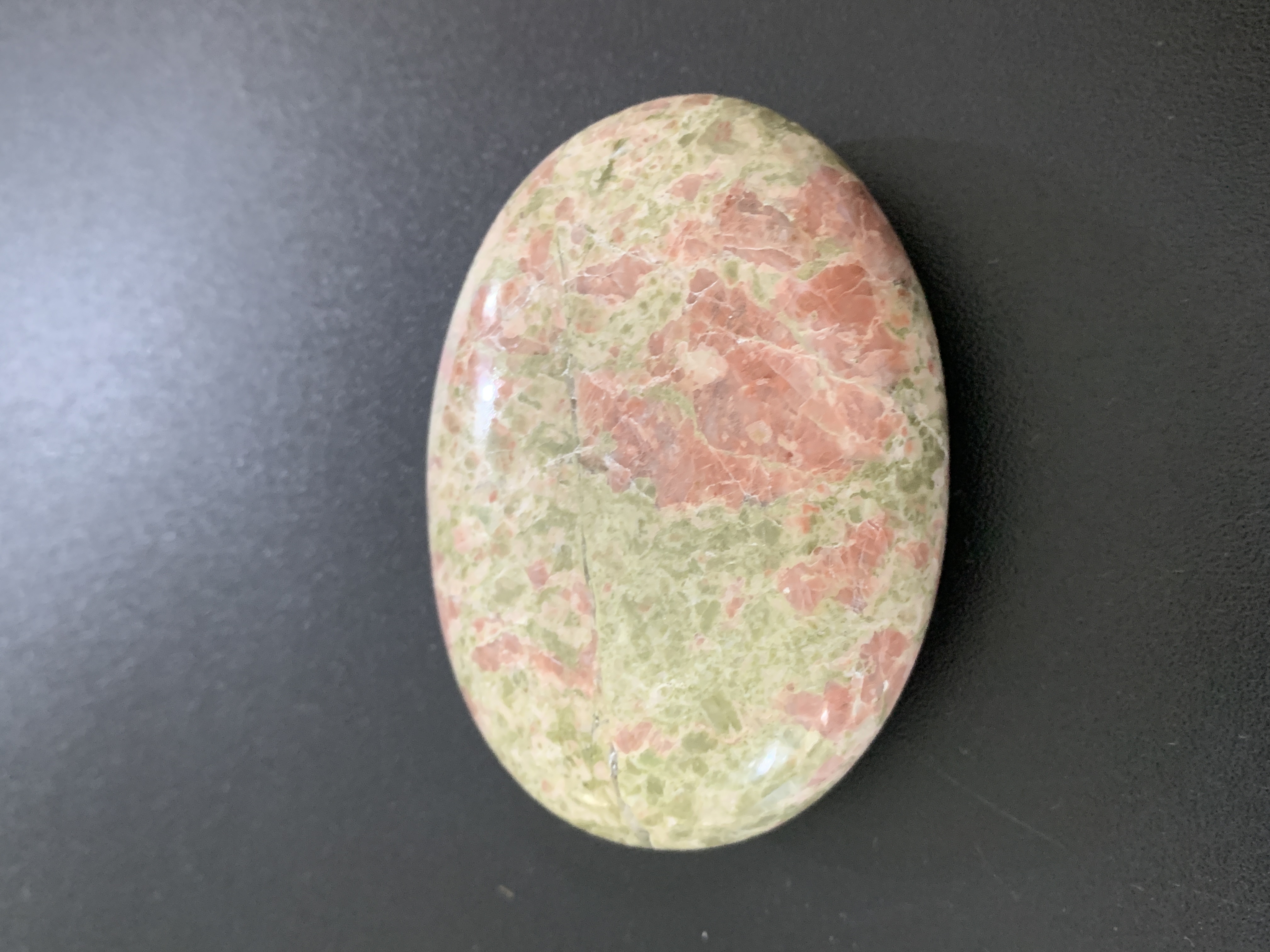 Unakite Palm Stone