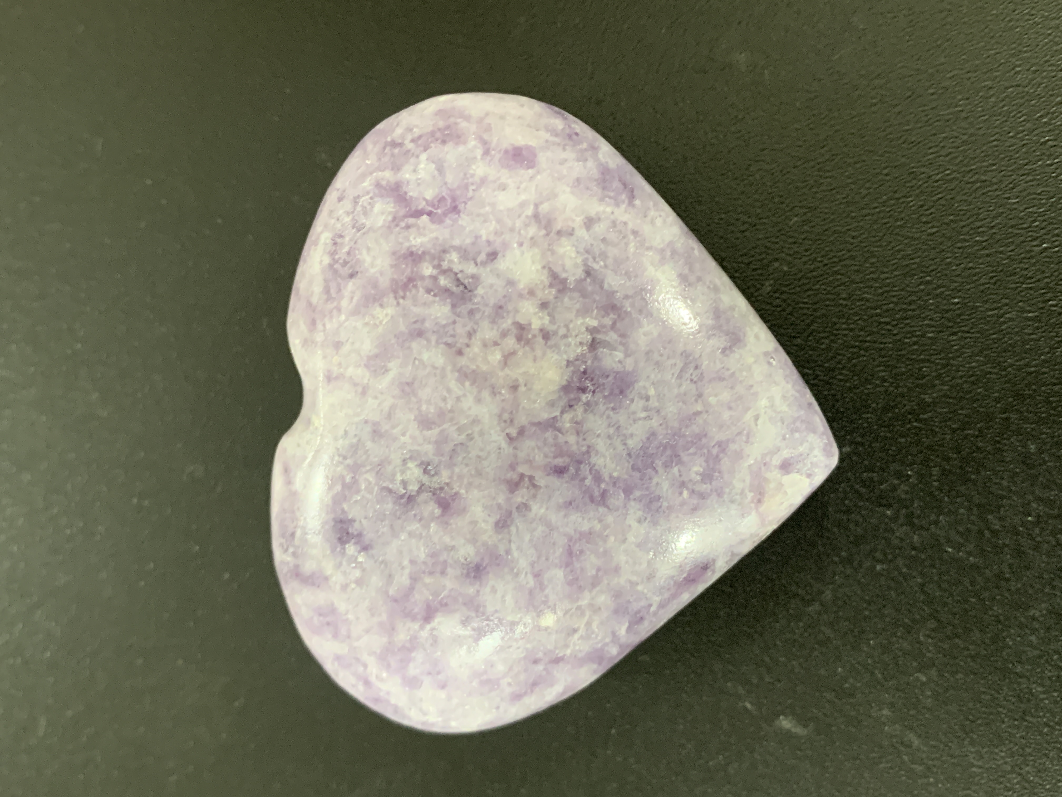 Lepidolite Heart