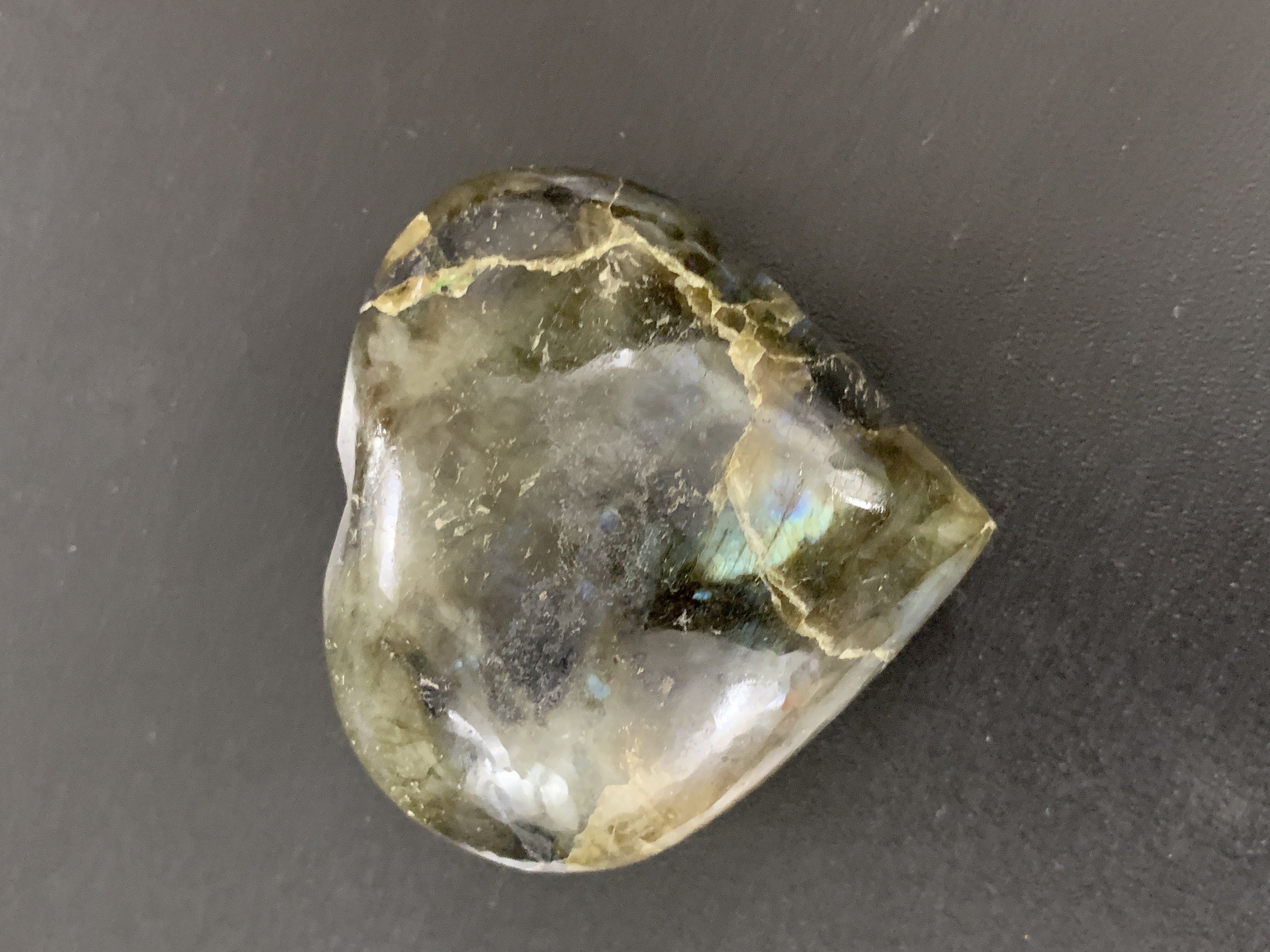 Labradorite Heart