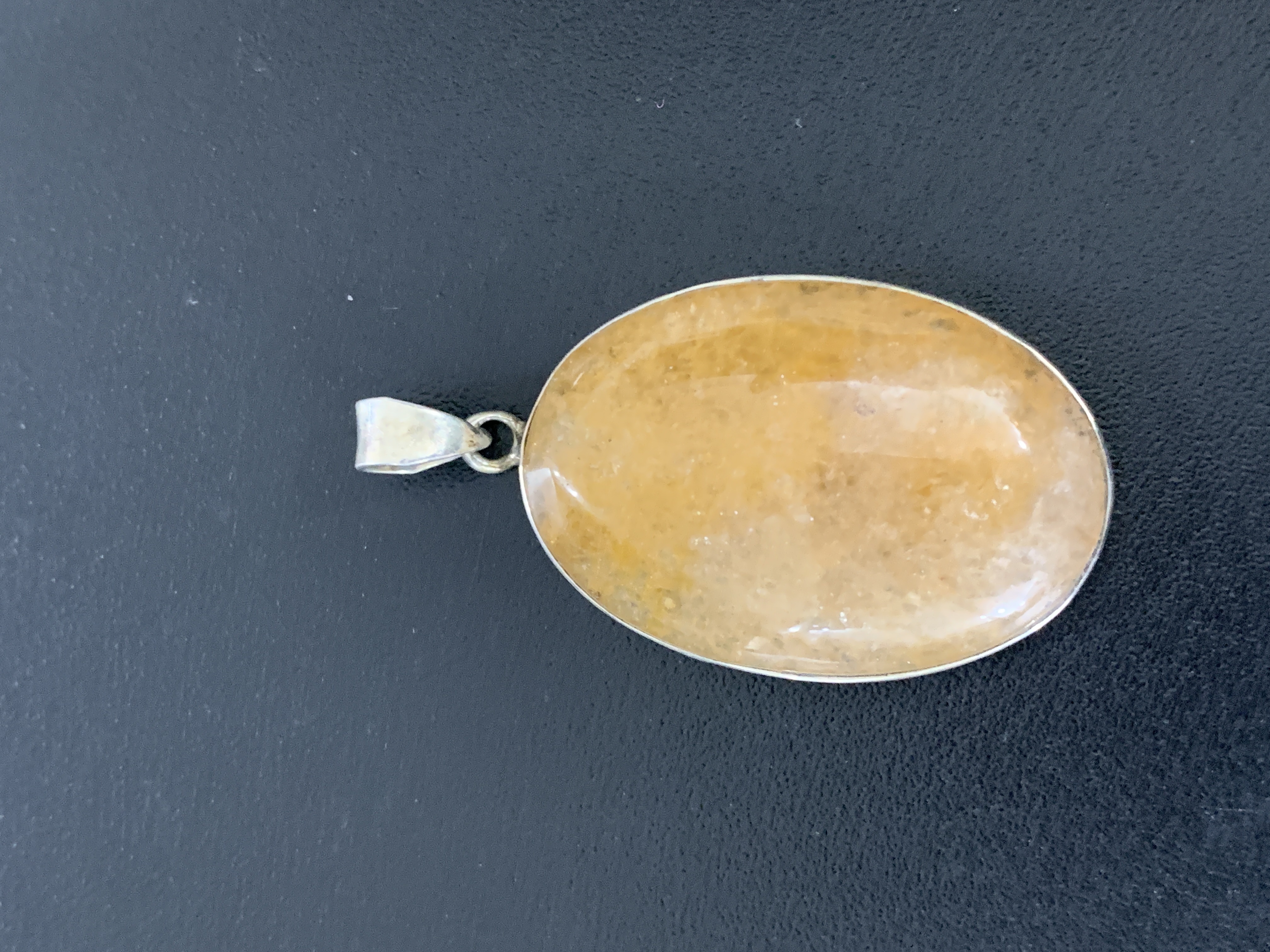 Aragonite Silver Pendant