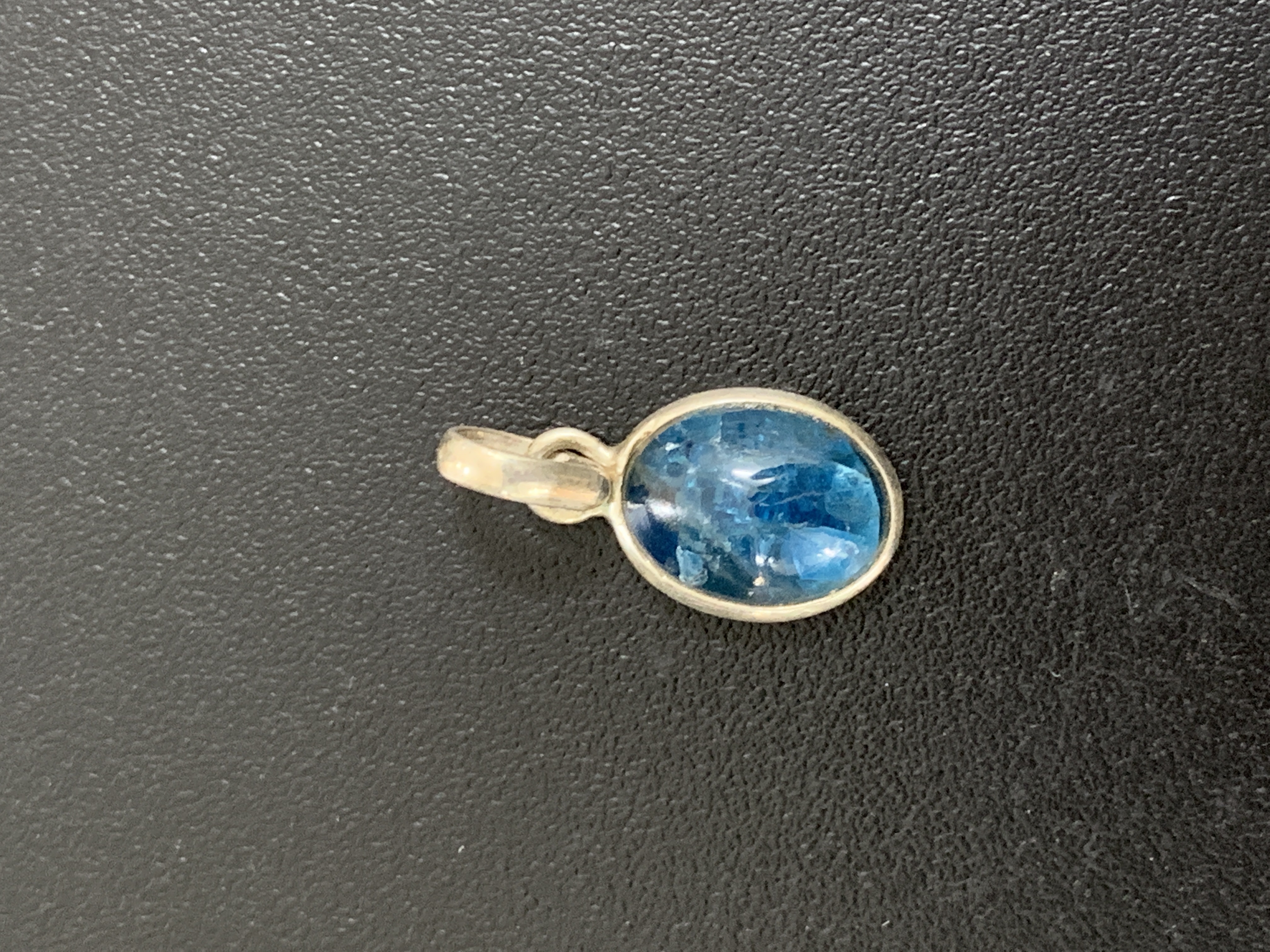 Apatite Silver Pendant