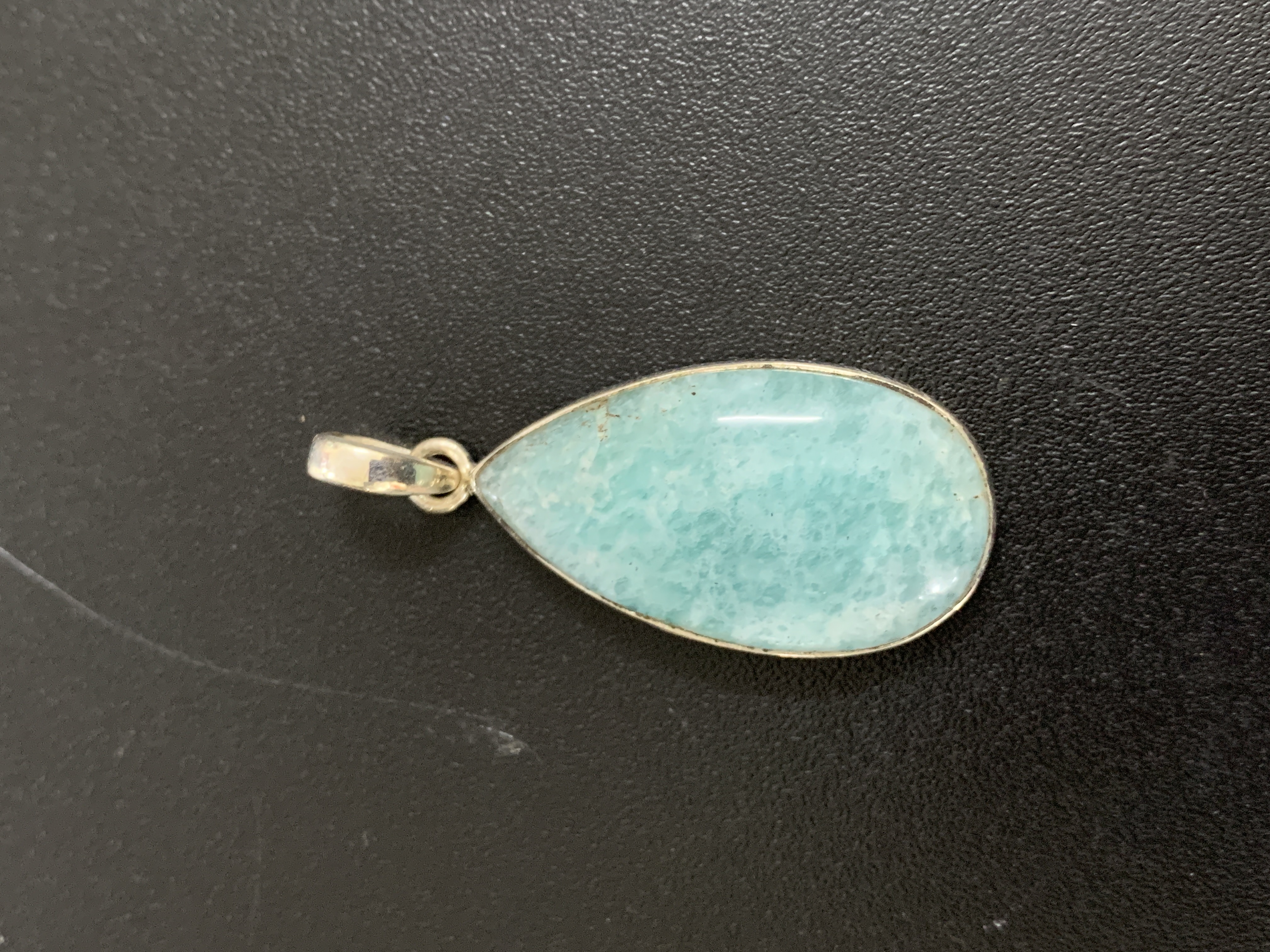 Amazonite Silver Pendant