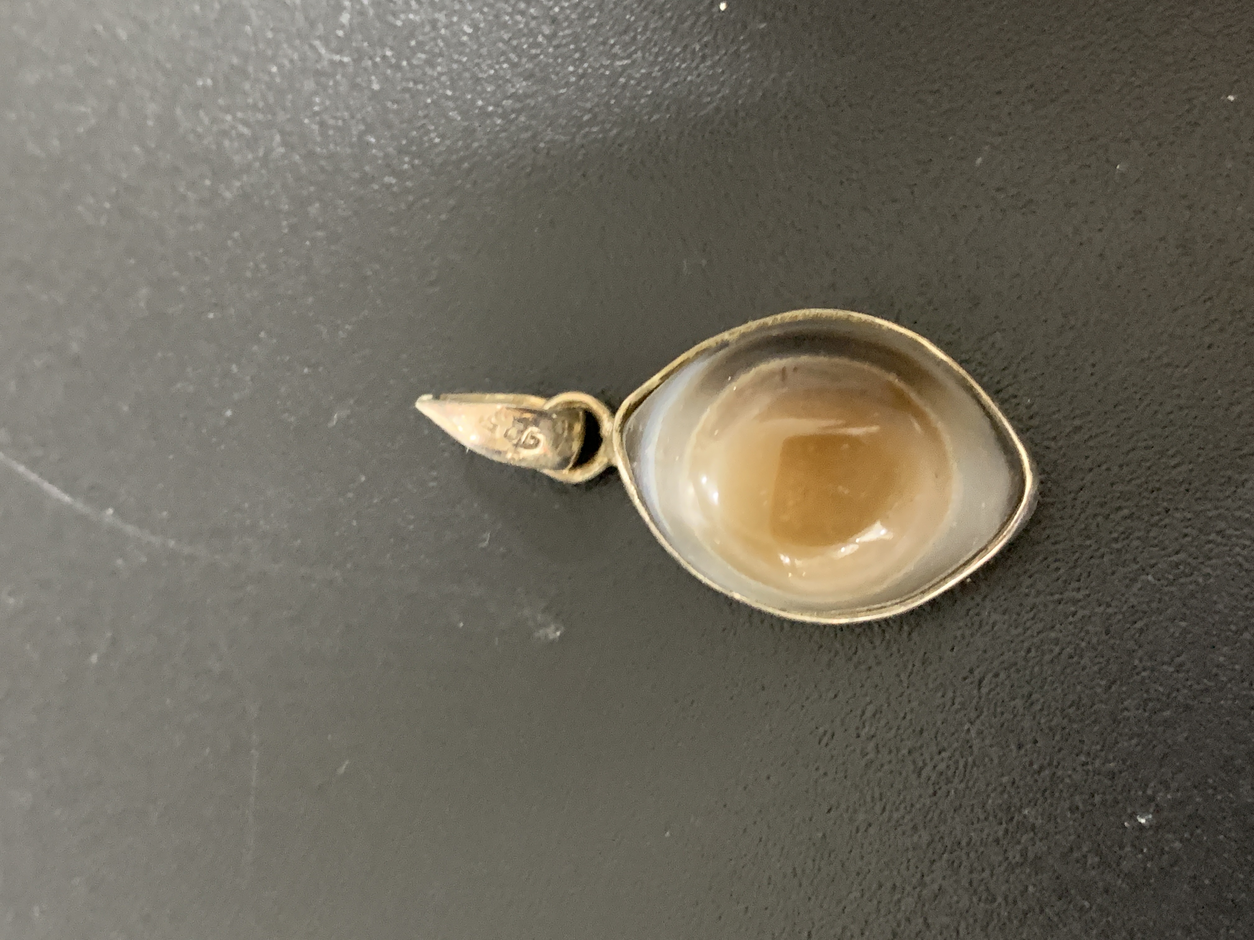 Eye Agate Silver Pendant