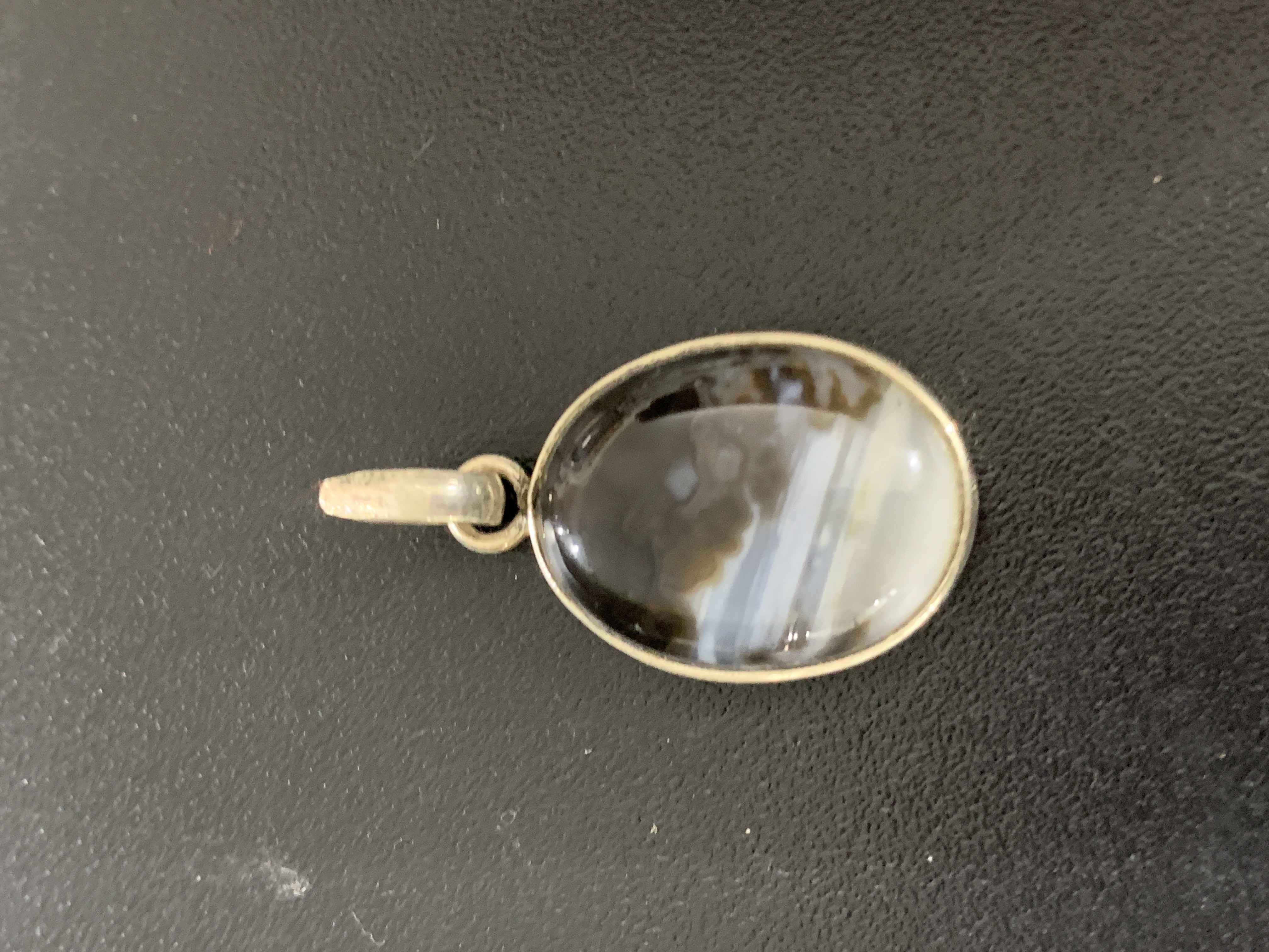 Sulaimani Agate Silver Pendant