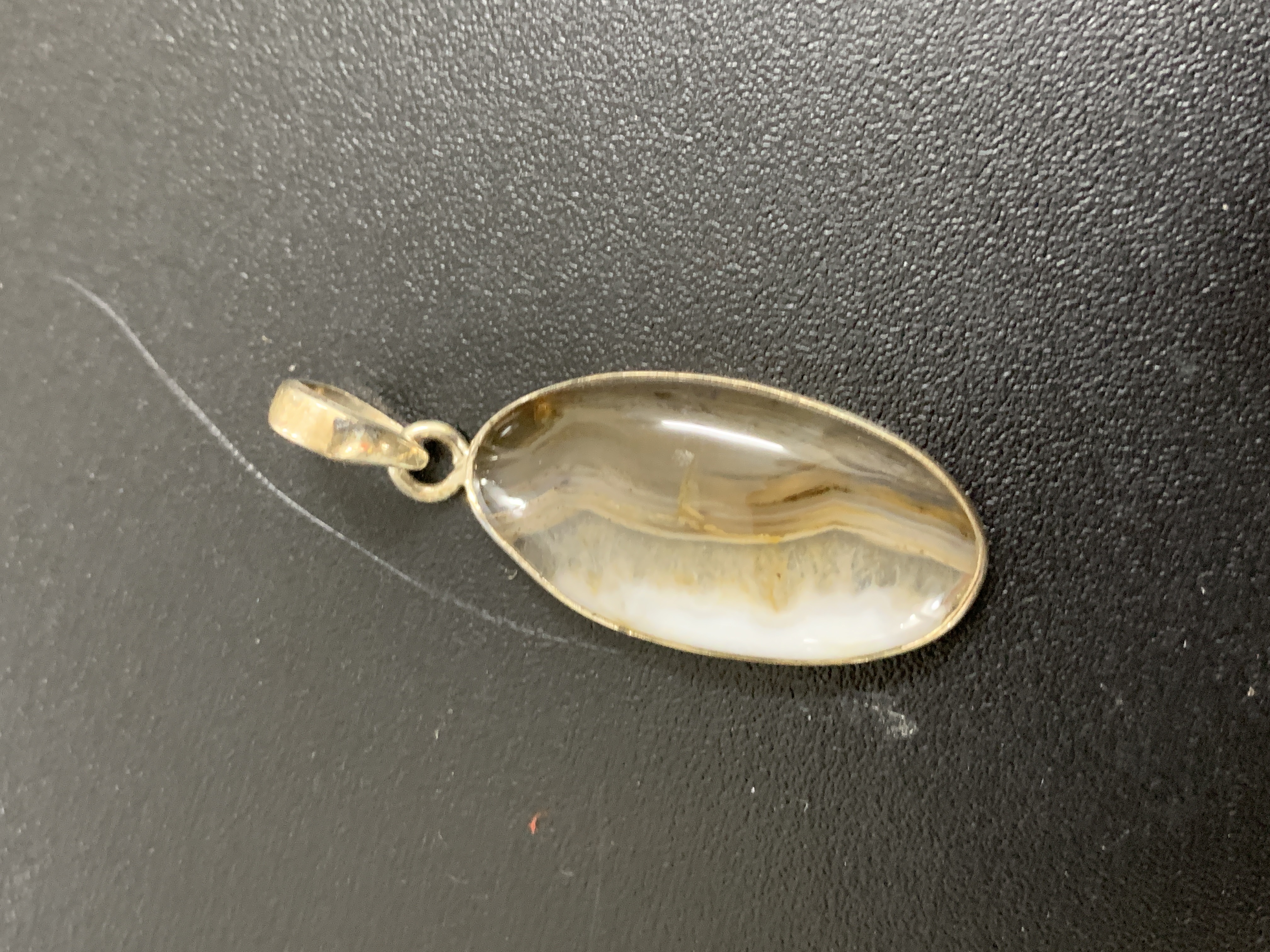 Mmtona Agate Silver Pendant