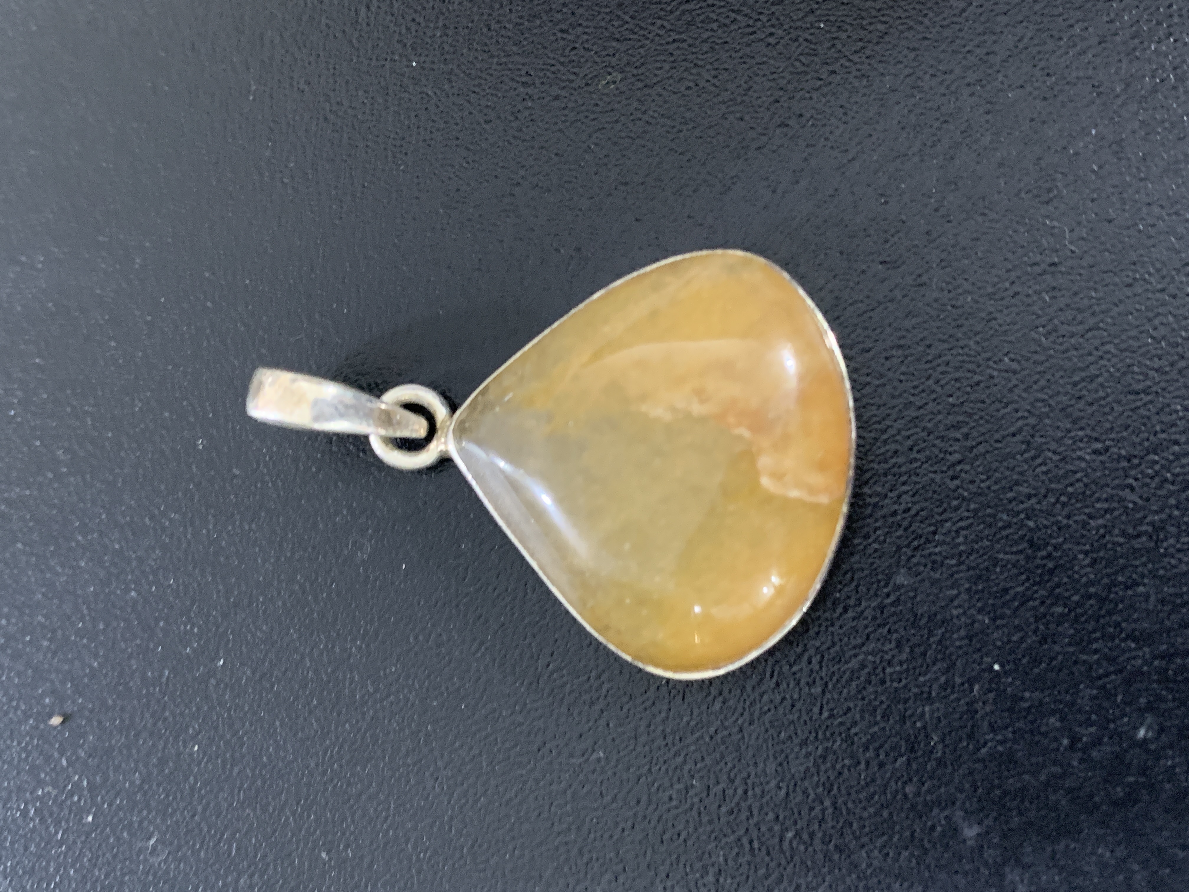 Yellow Aventurine Silver Pendant