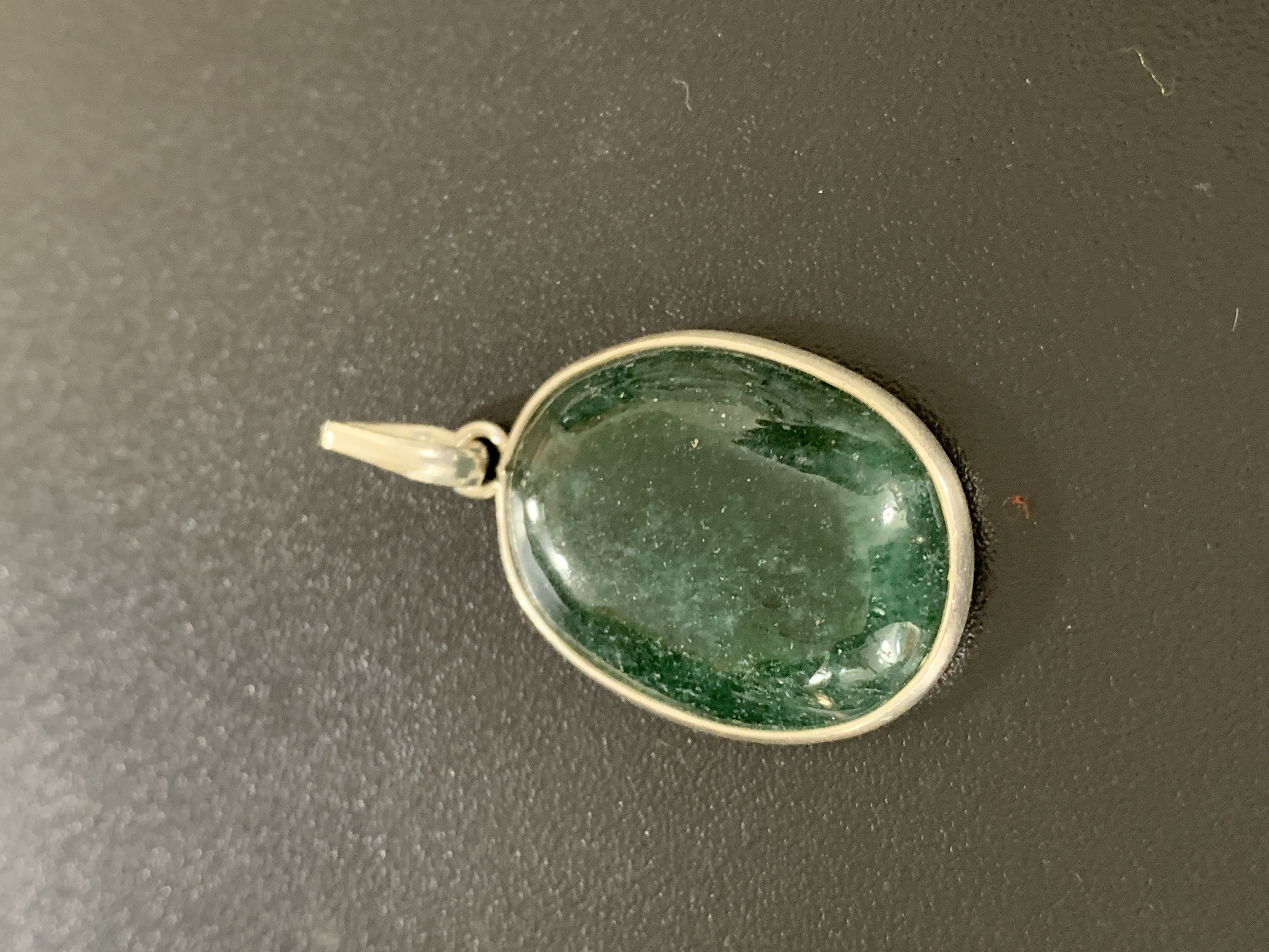 Aventurine Silver Pendant