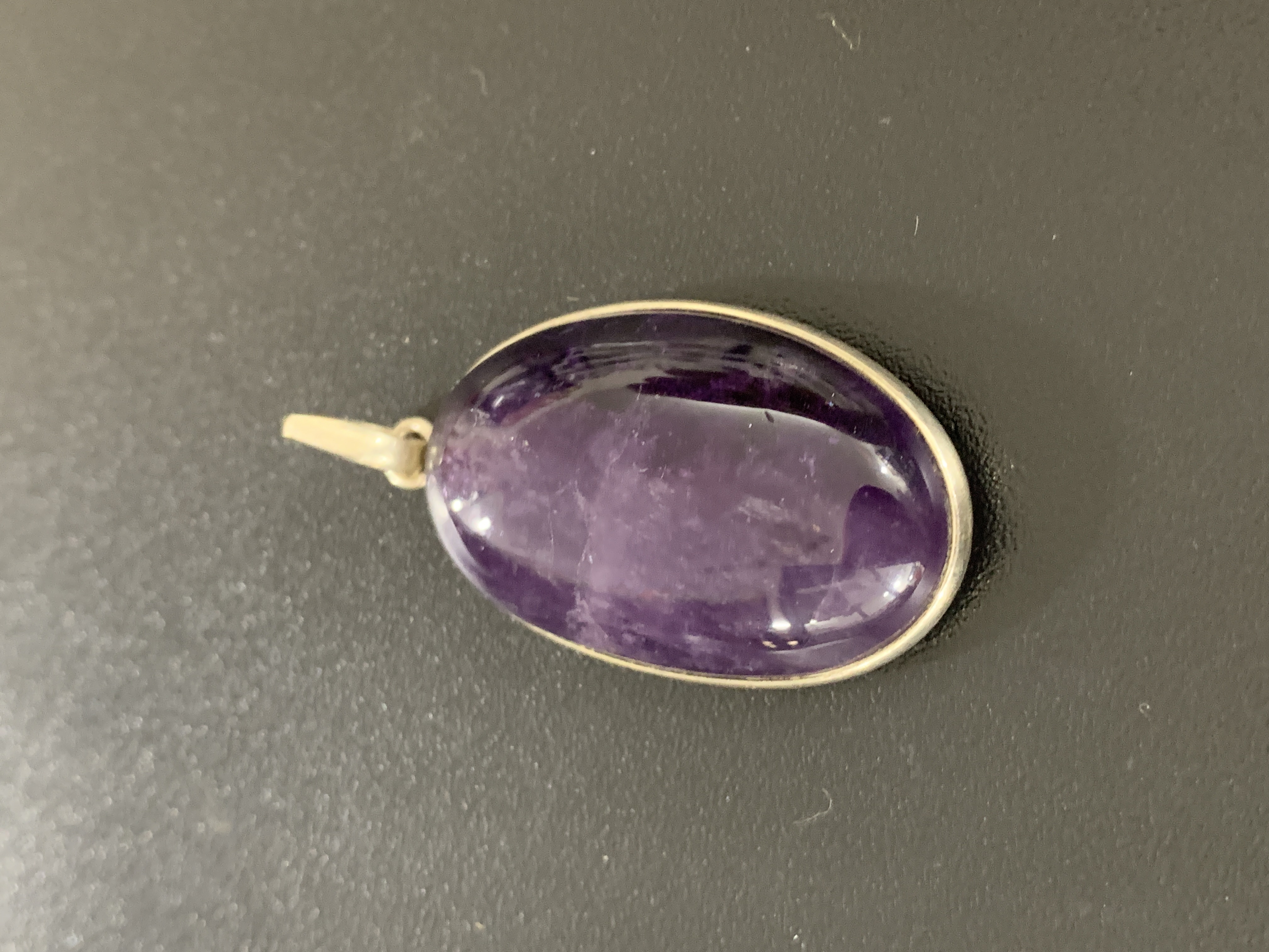 Amethyst Silver Pendant