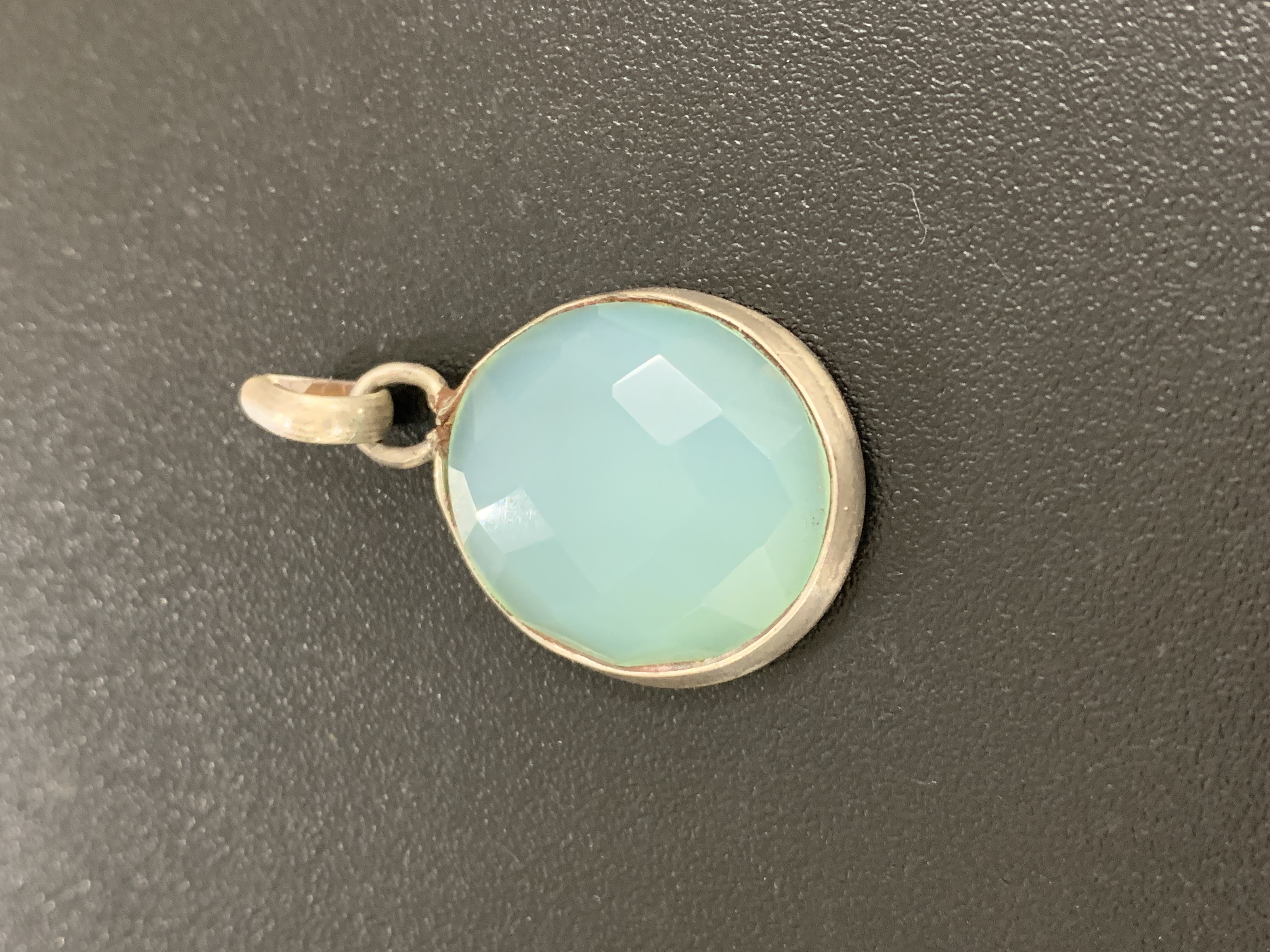 Chalcedony Silver Pendant