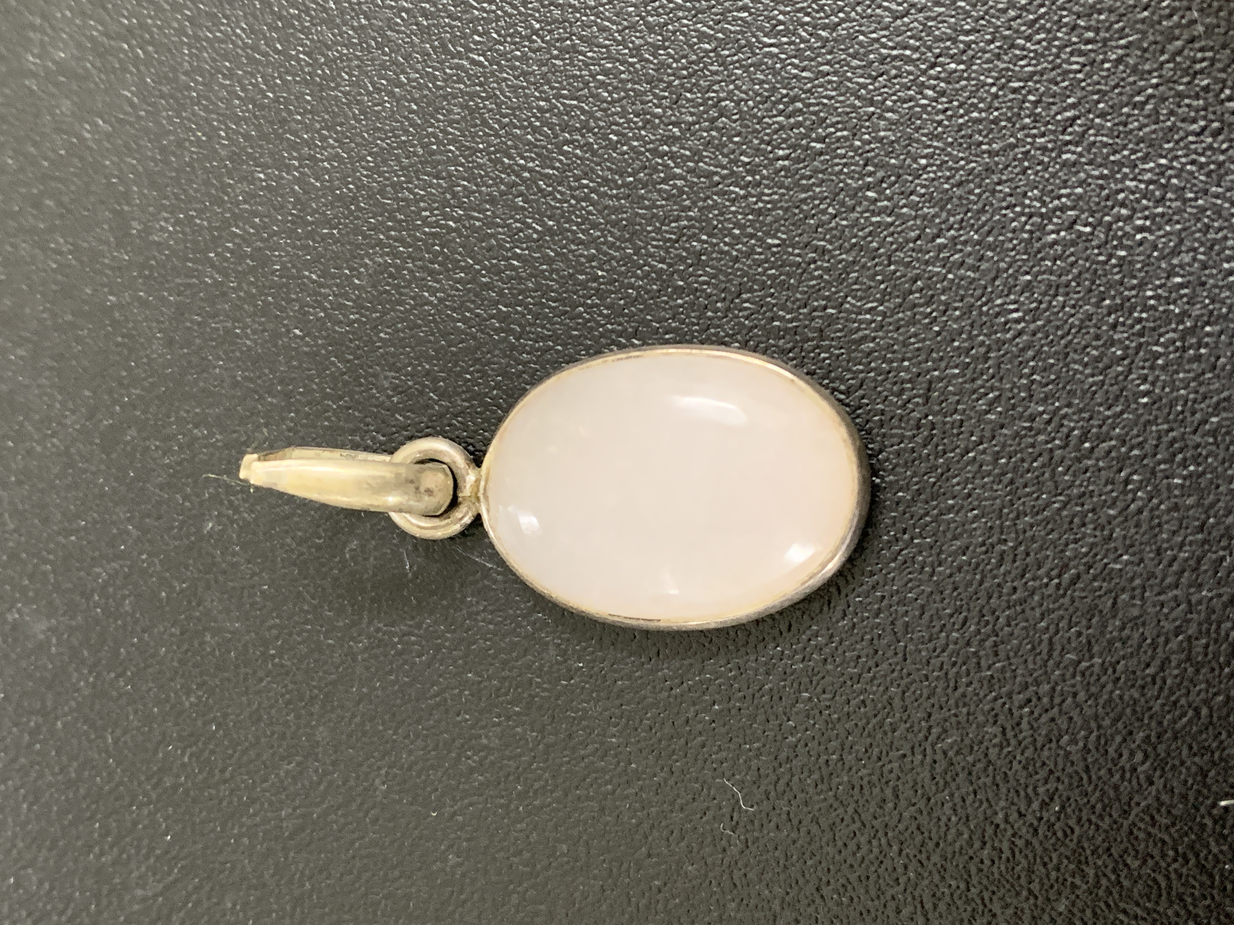 Pink Calcite Silver Pendant