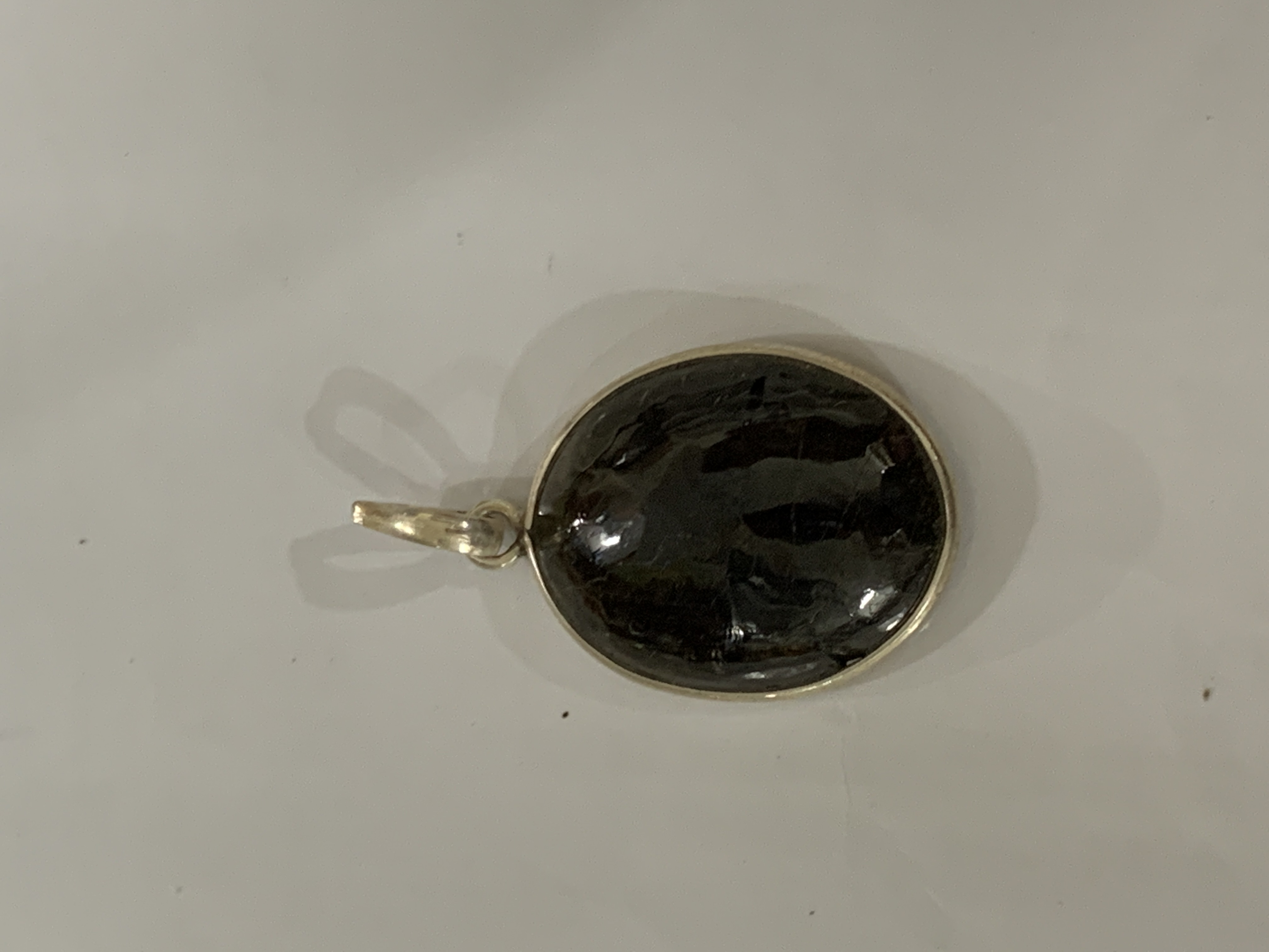 Brown Tourmaline Silver Pendant