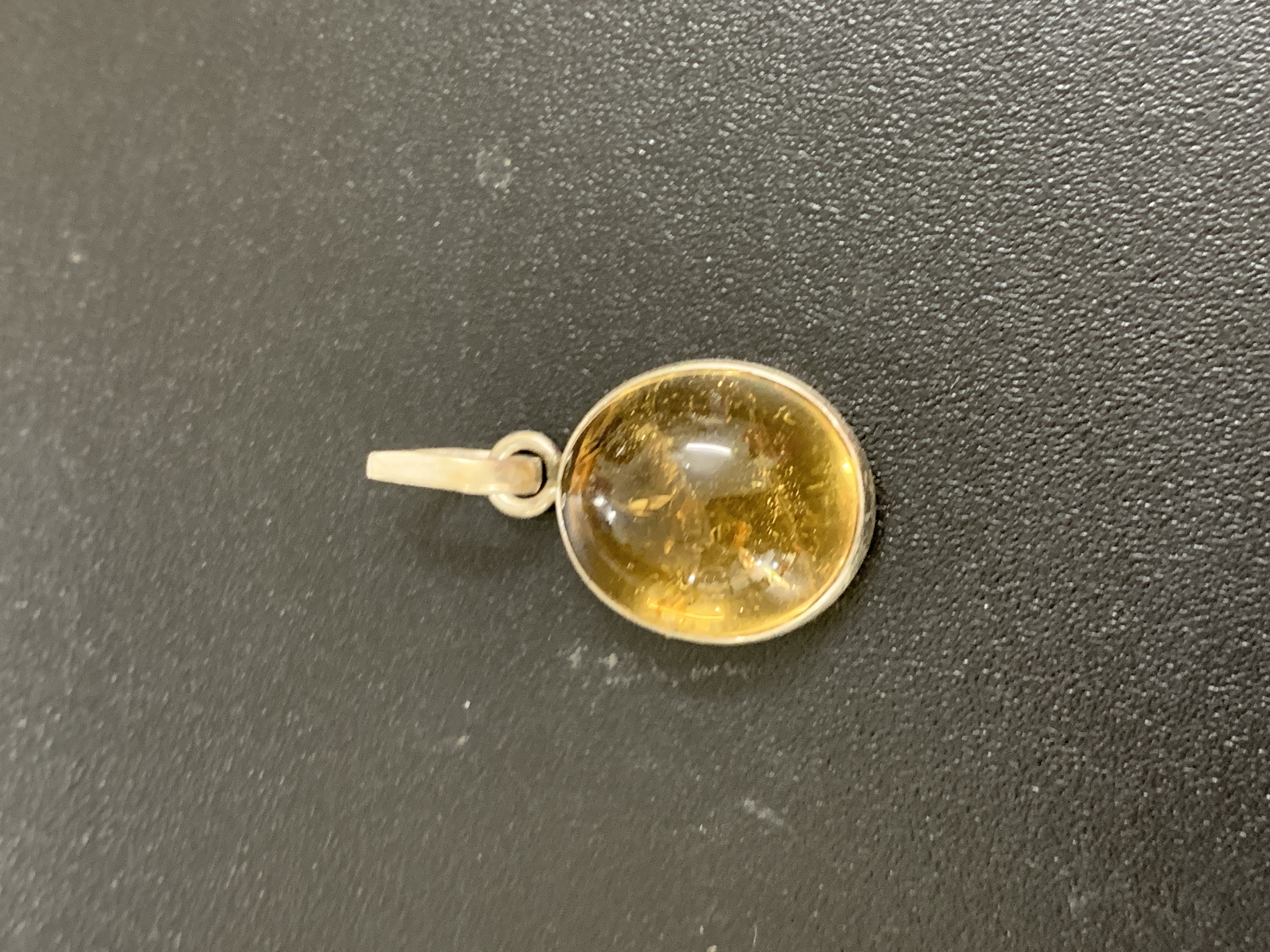 Citrine Silver Pendant