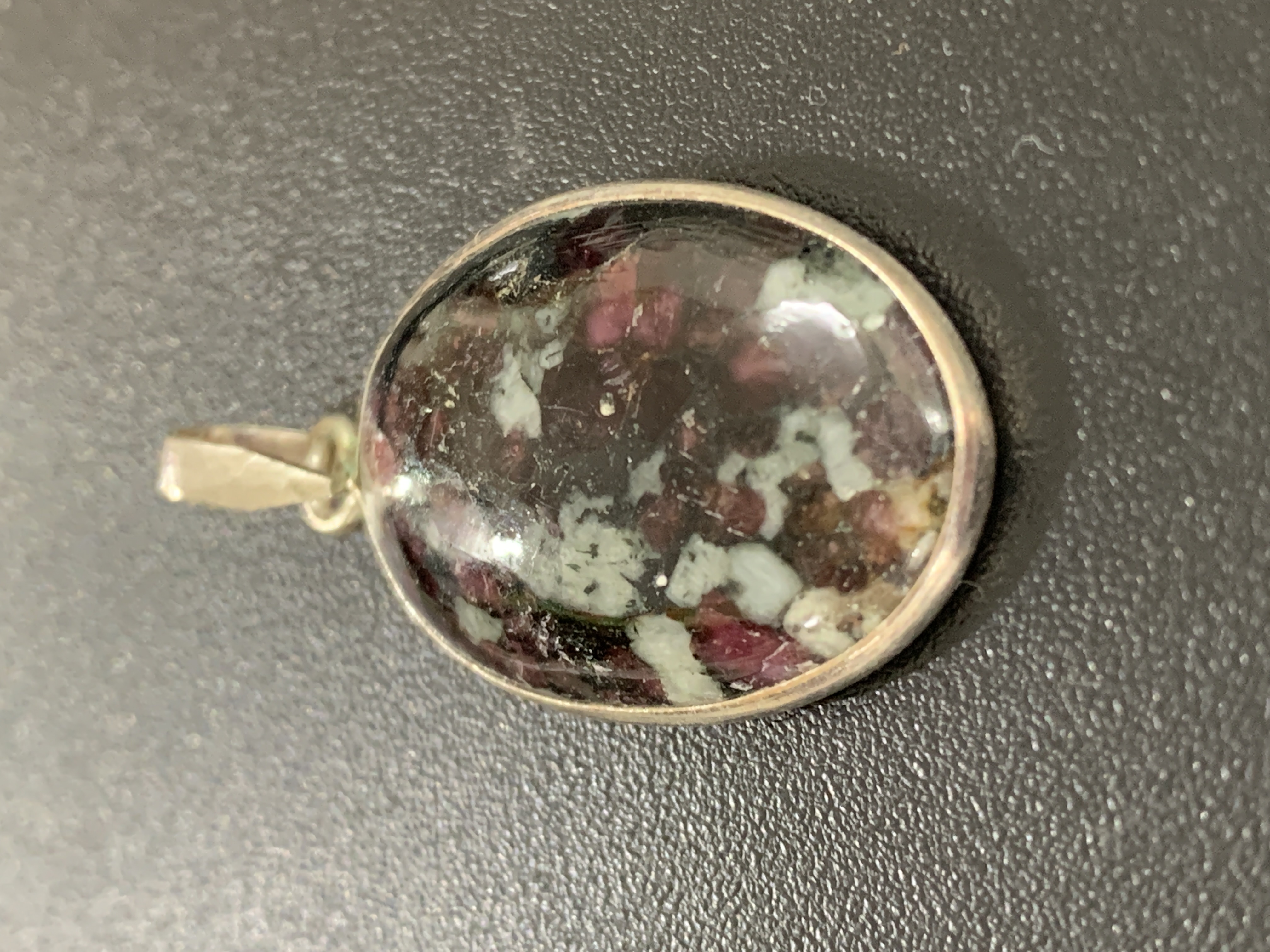 Eudialyte Silver Pendant