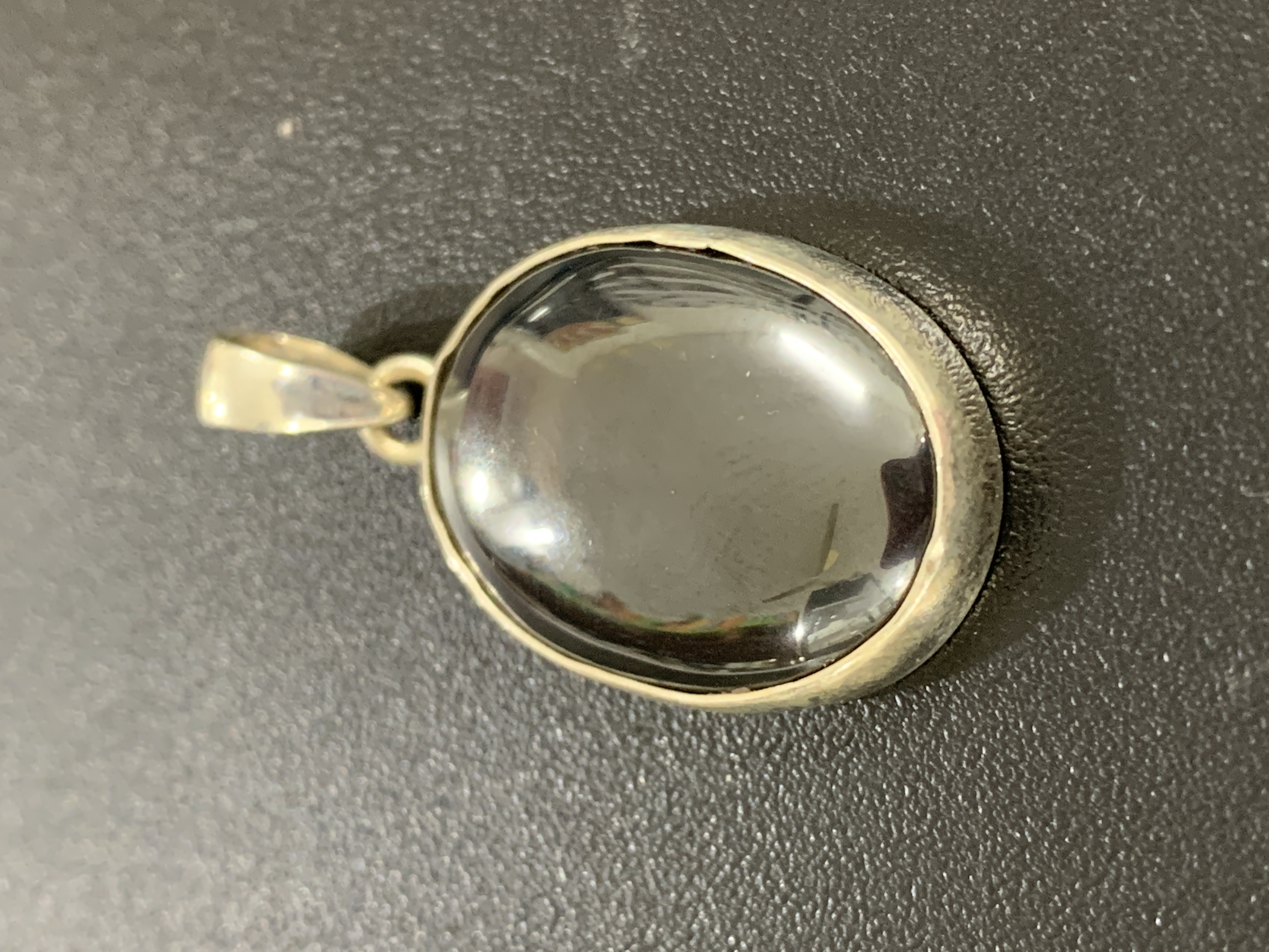 Hematite Silver Pendant