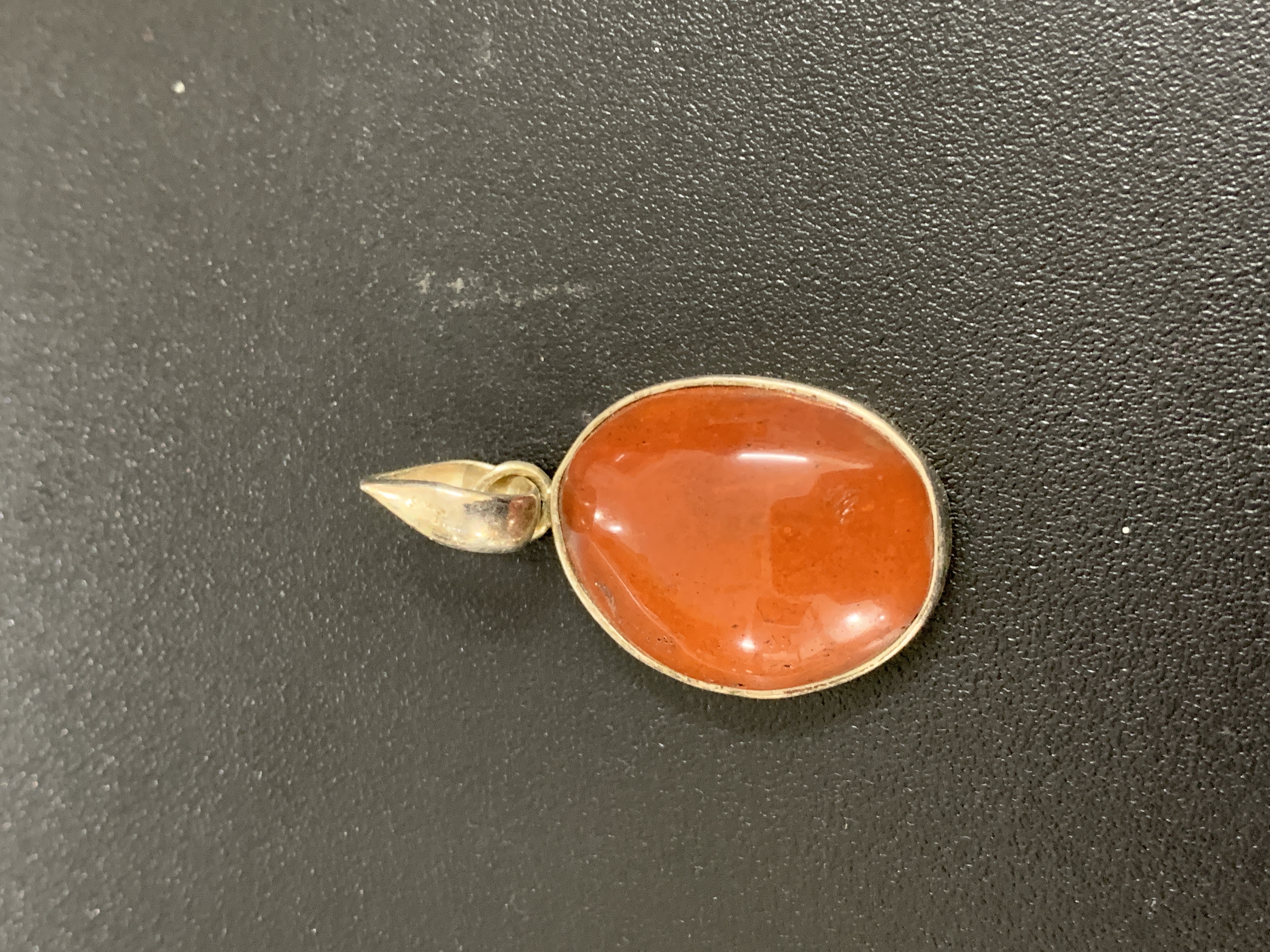 Red Jasper Silver Pendant