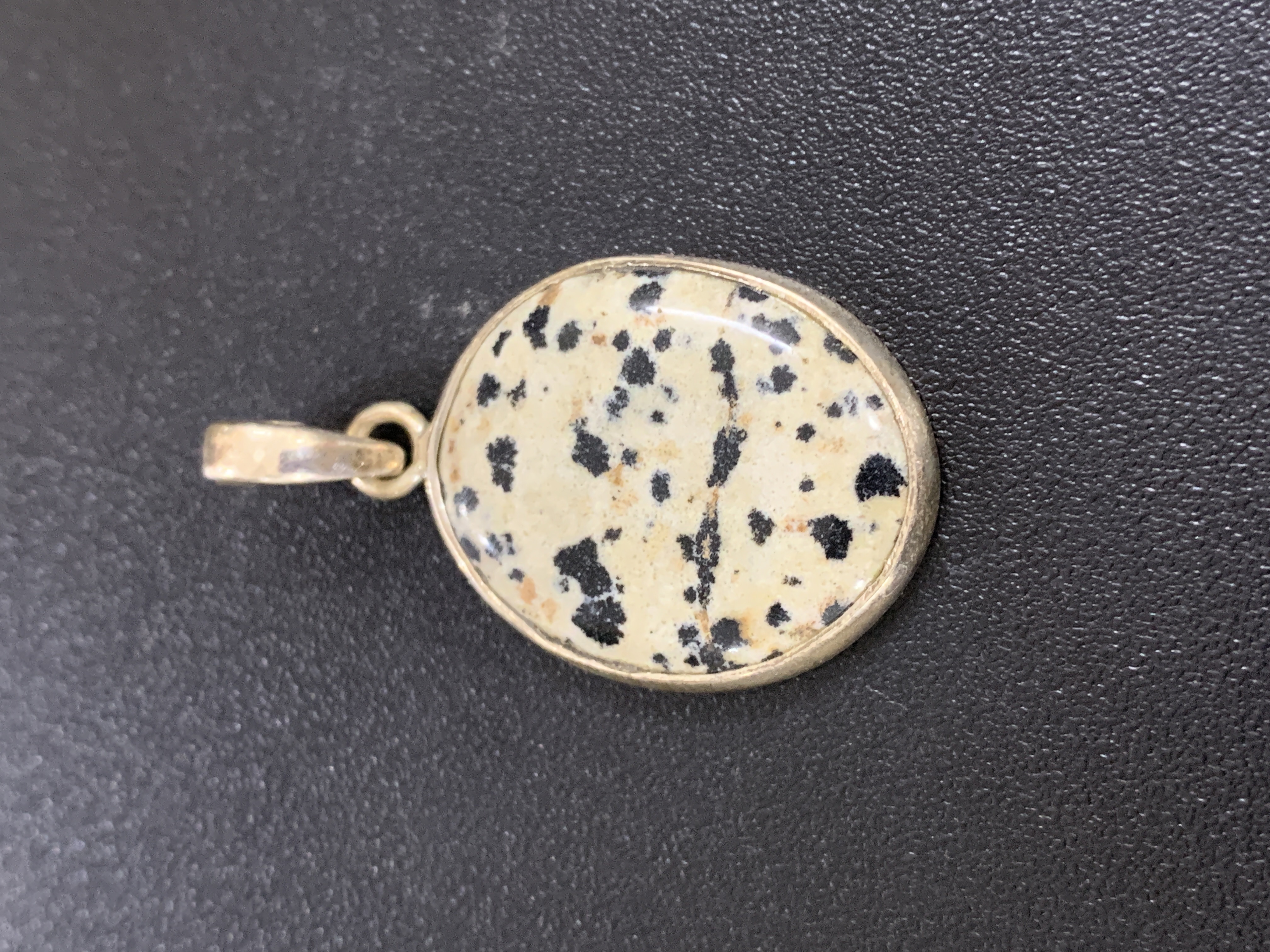 Dalmatian Jasper Silver Pendant