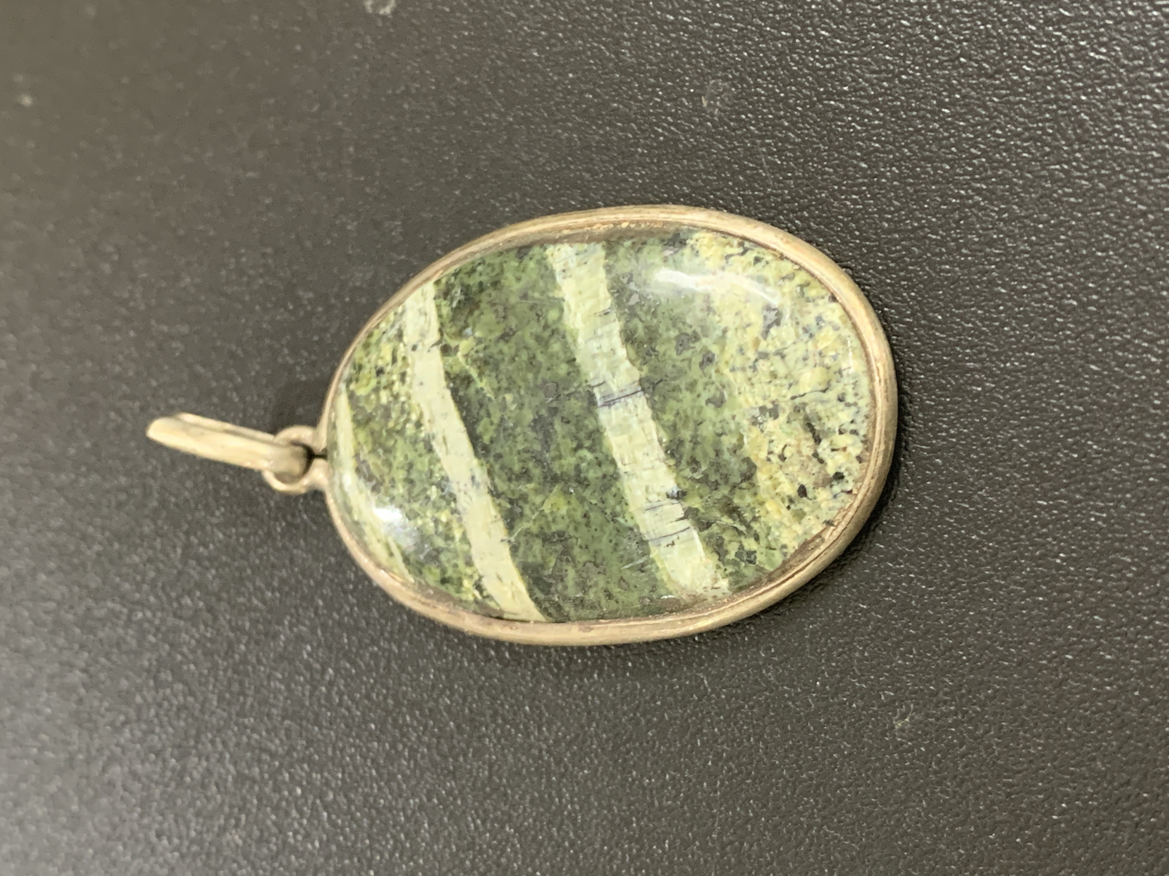 Lizard Skin Jasper Silver Pendant