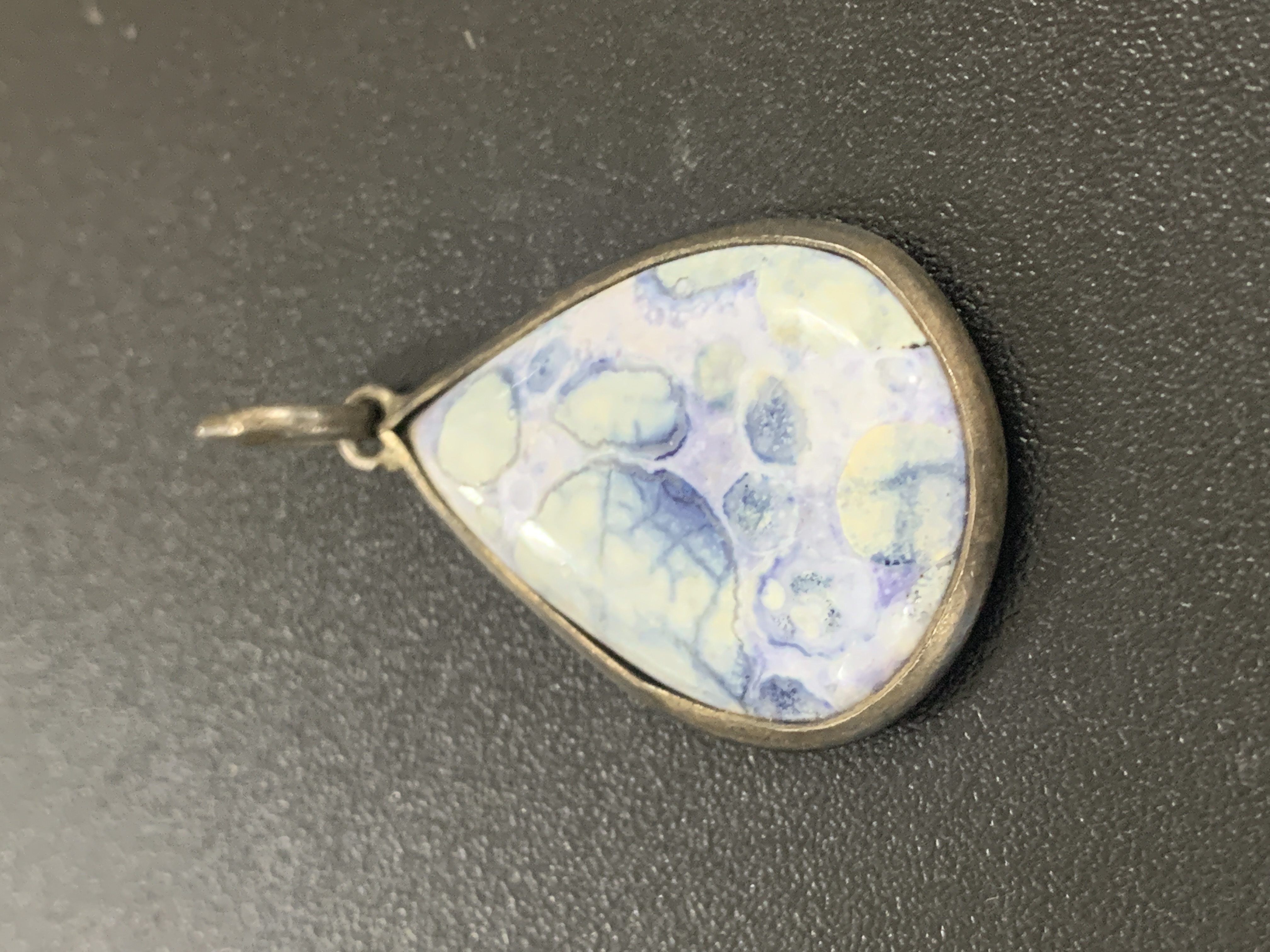 Blue Cobra Jasper Silver Pendant