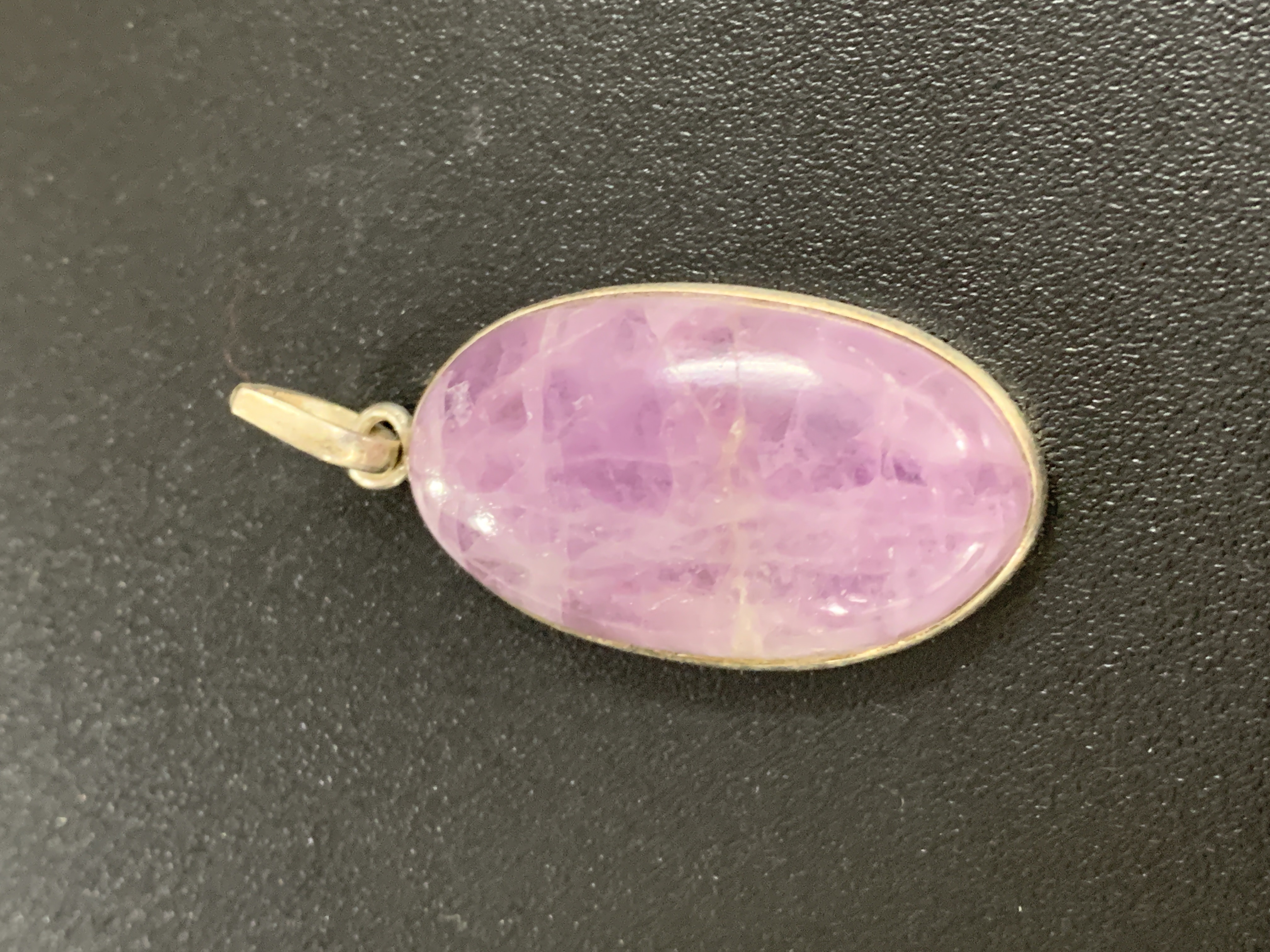 Kunzite Silver Pendant