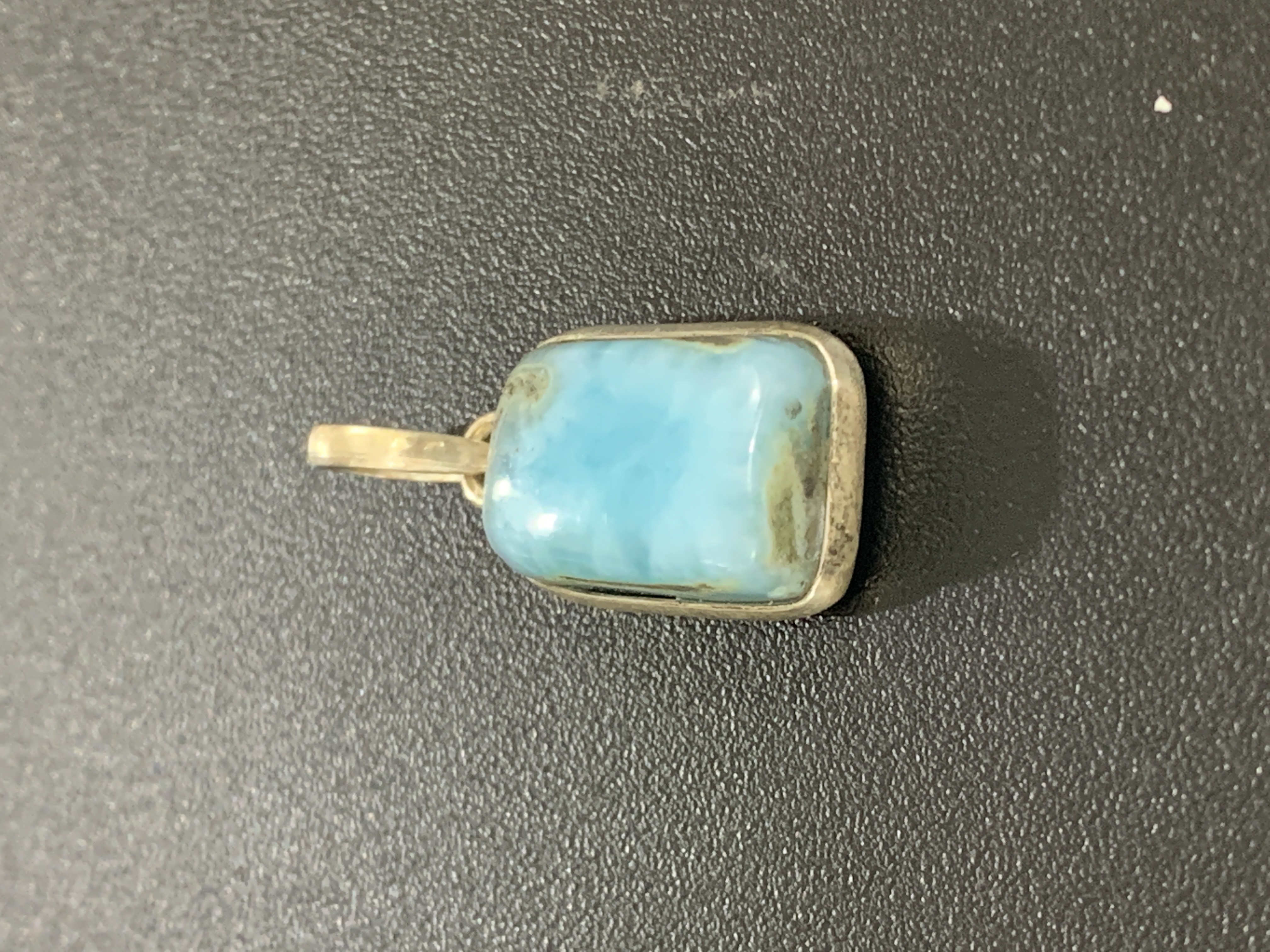 Larimar Silver Pendant