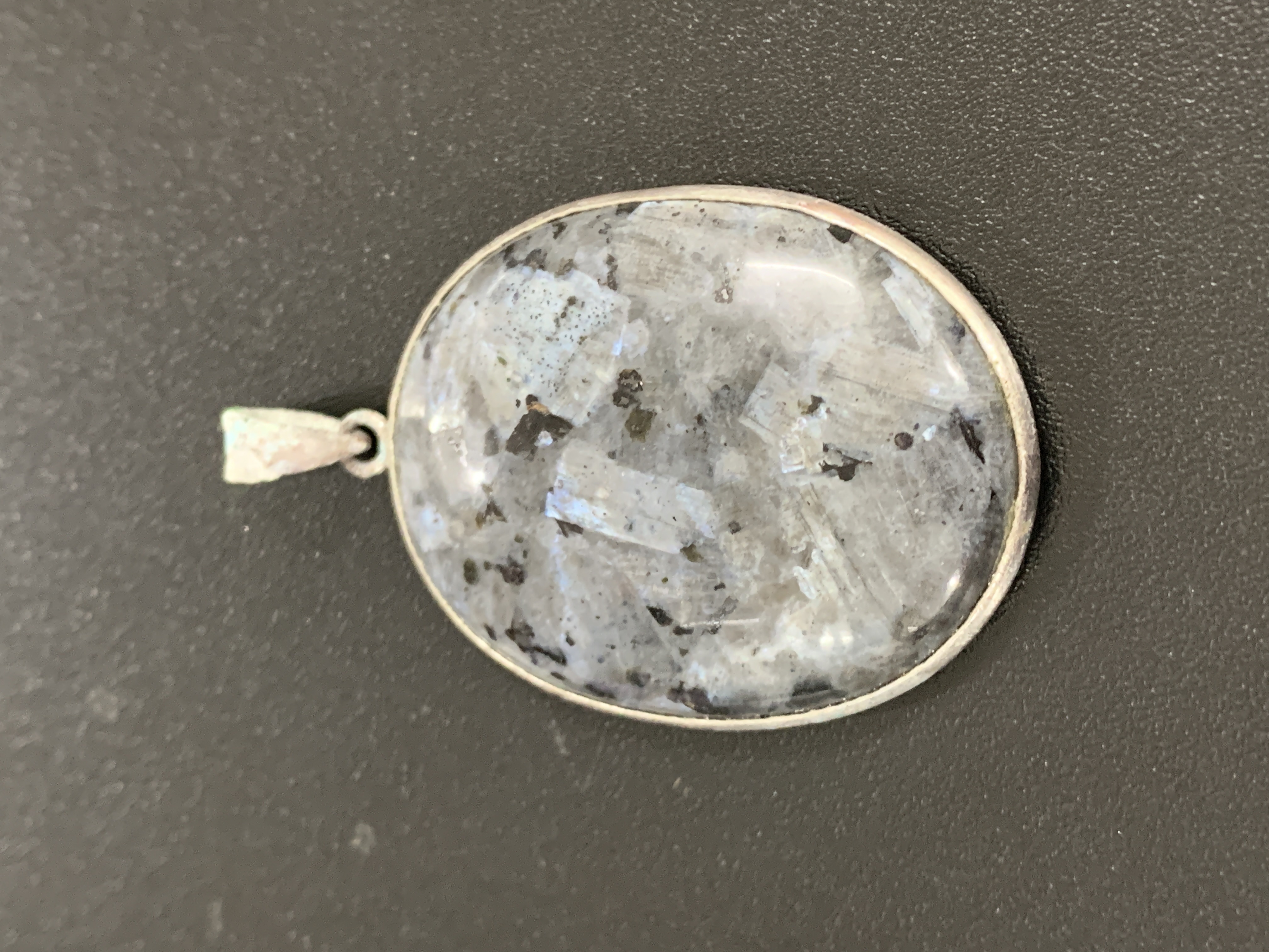 Larvikite Silver Pendant
