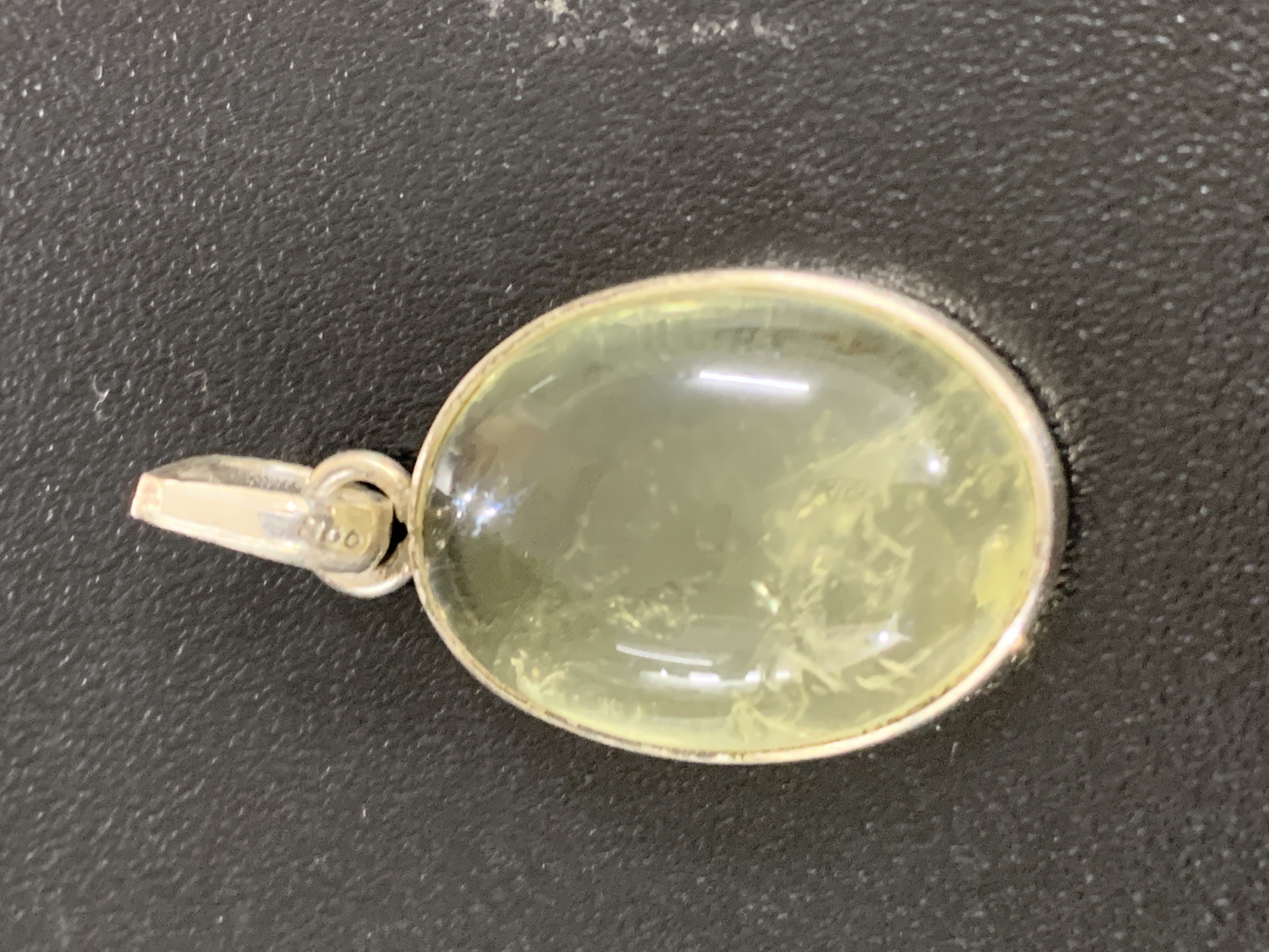 Lemon Quartz Silver Pendant