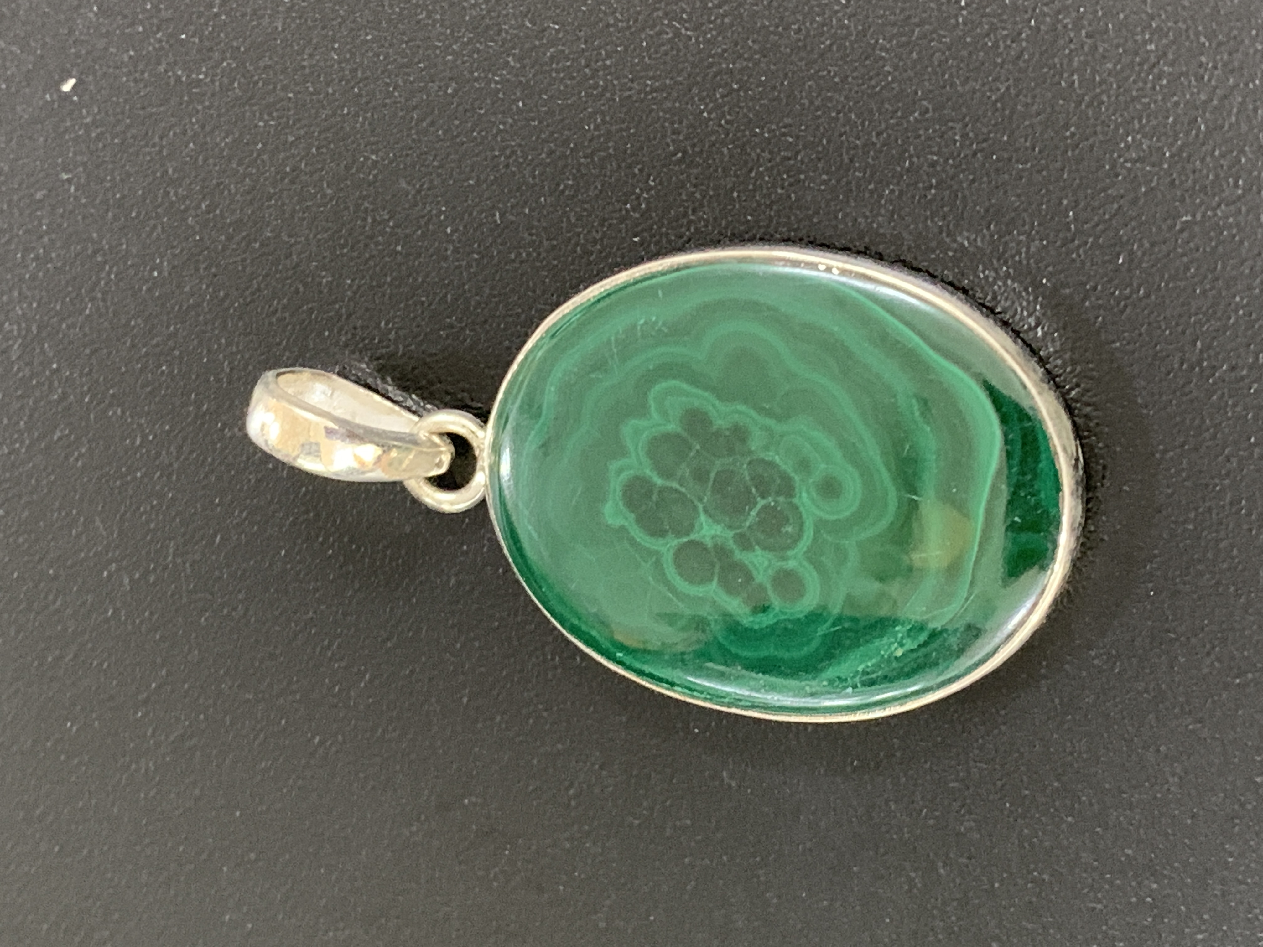 Malachite Silver Pendant