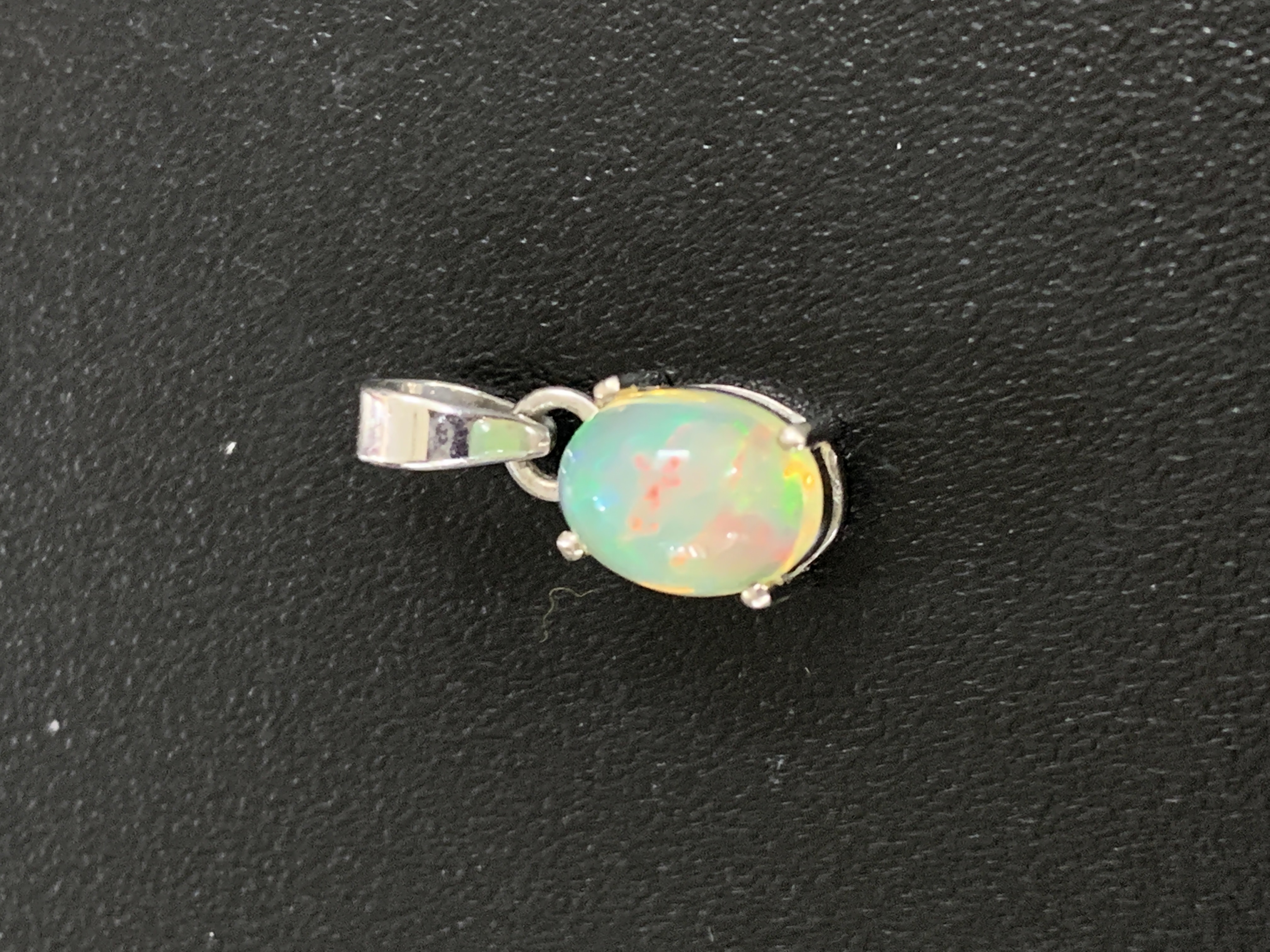Opal Silver Pendant
