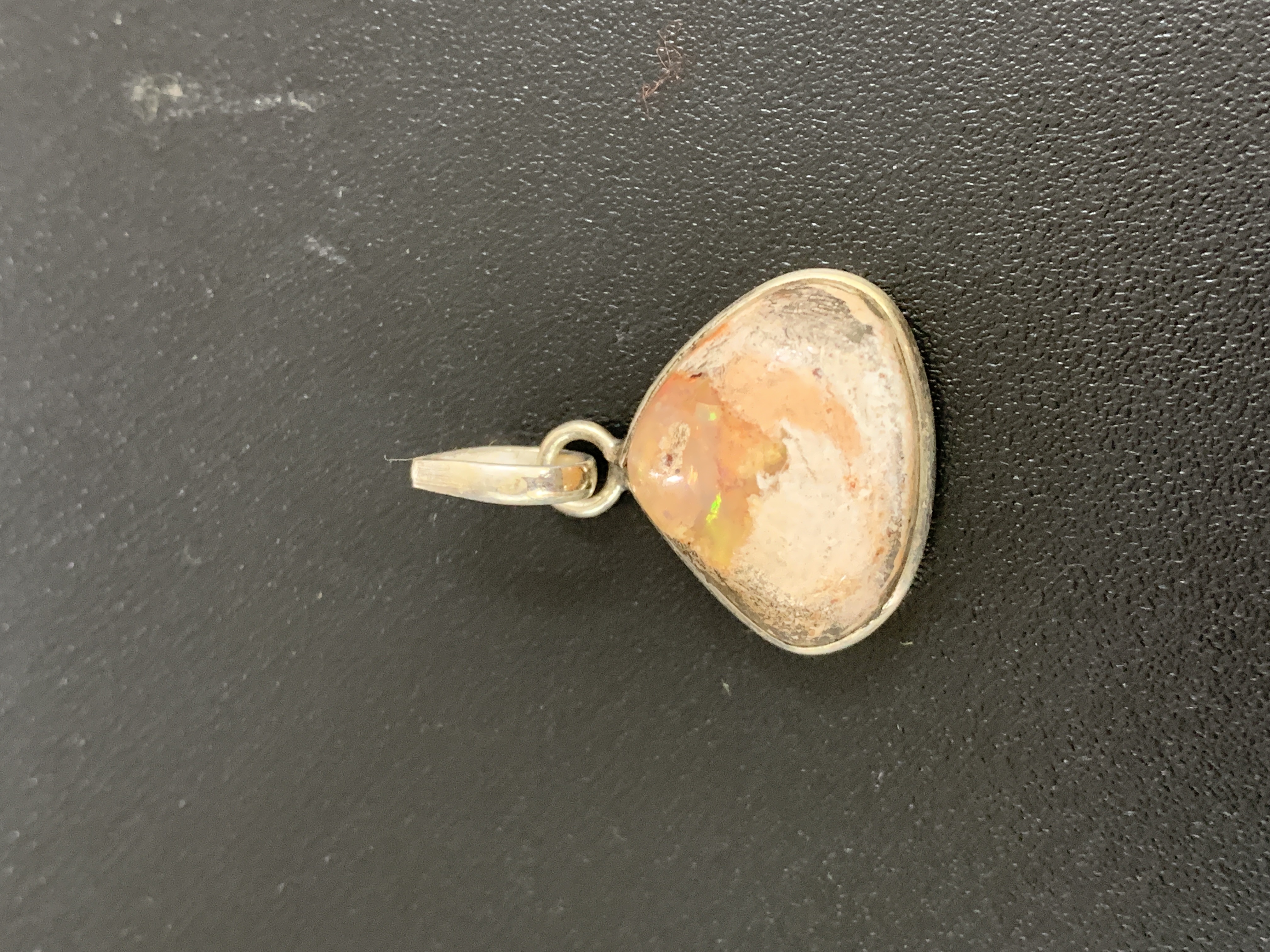 Mexican Opal Silver Pendant